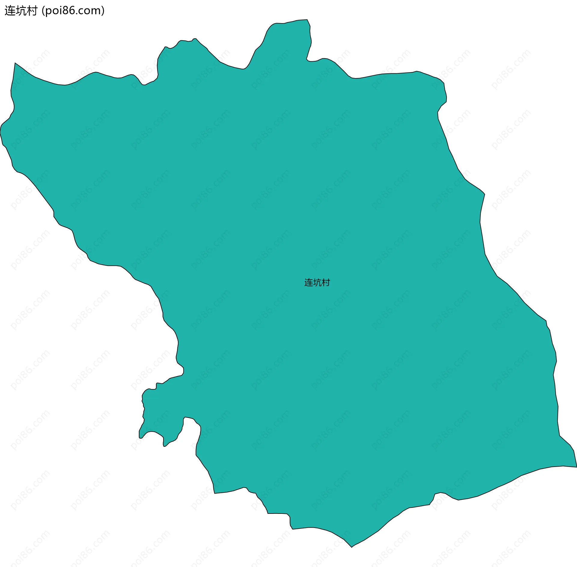 连坑村边界地图