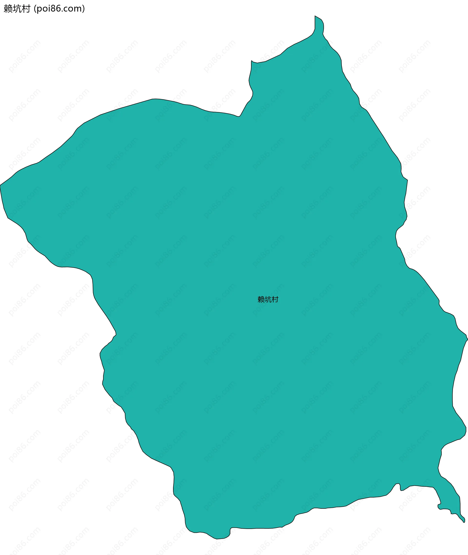 赖坑村边界地图