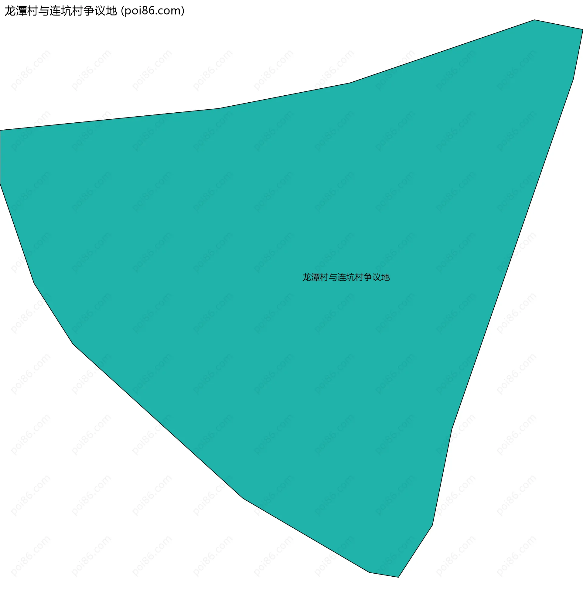 龙潭村与连坑村争议地边界地图