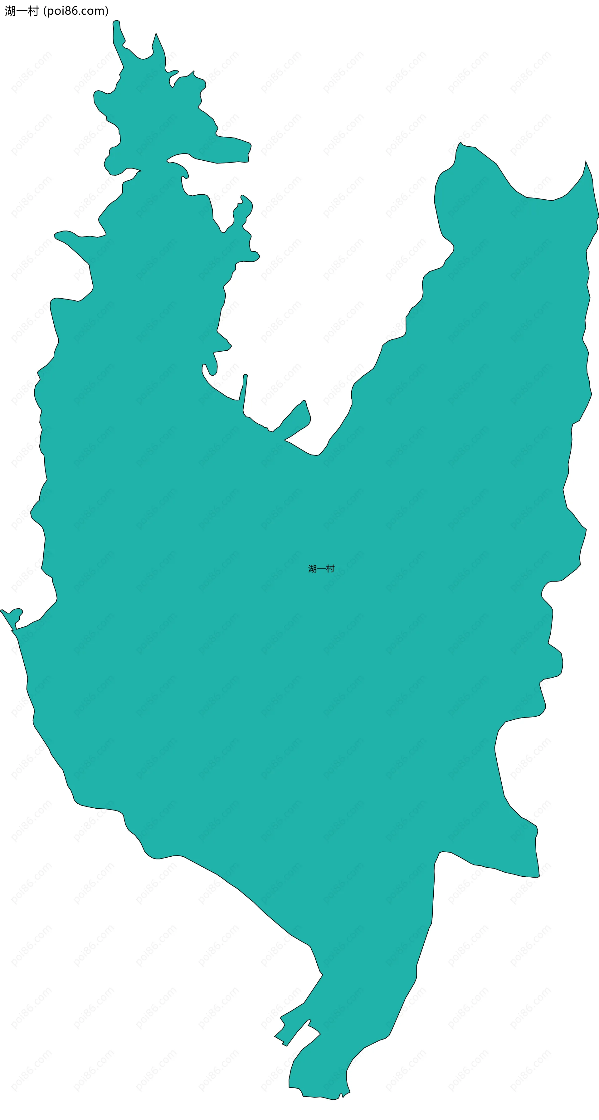 湖一村边界地图