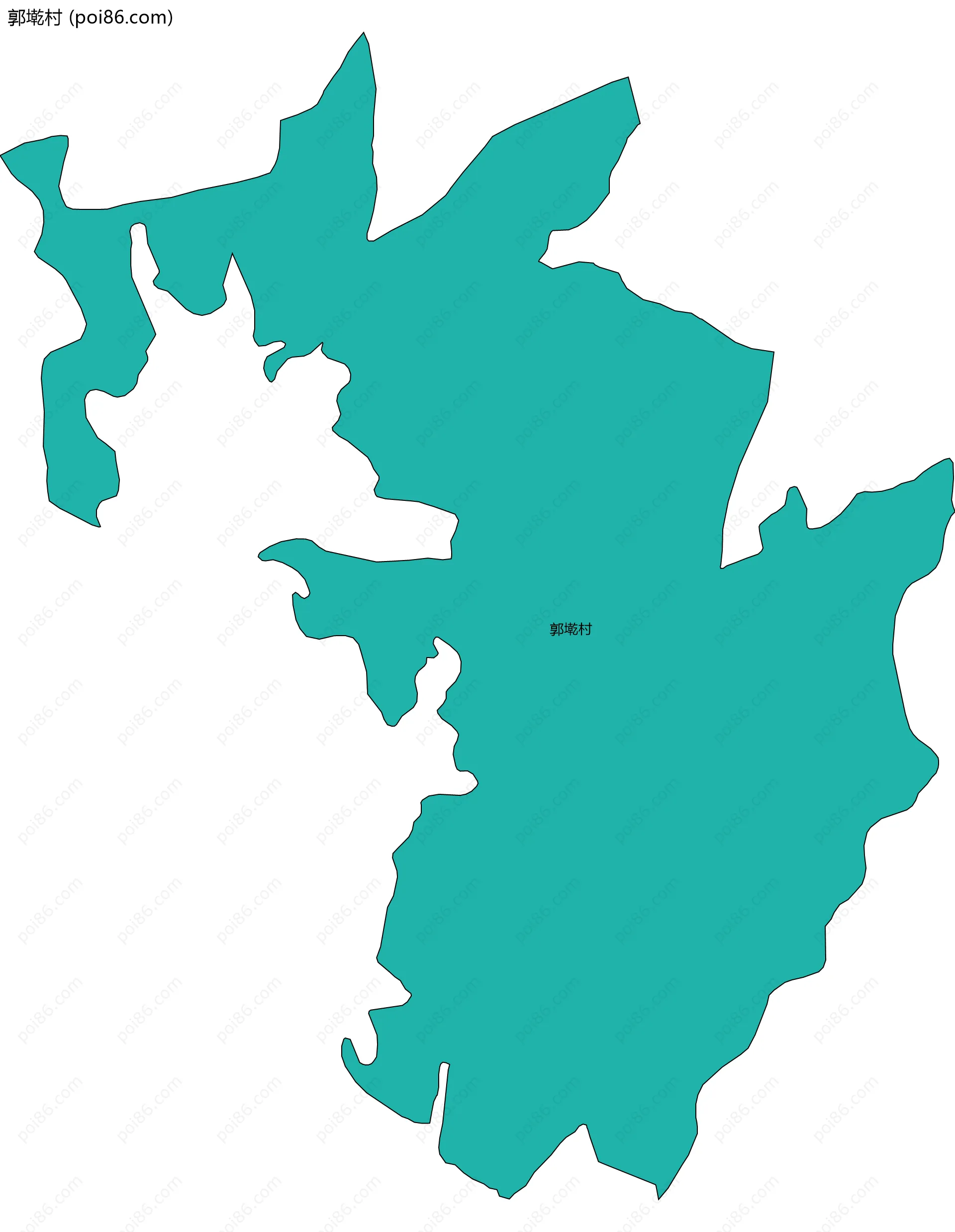 郭墘村边界地图