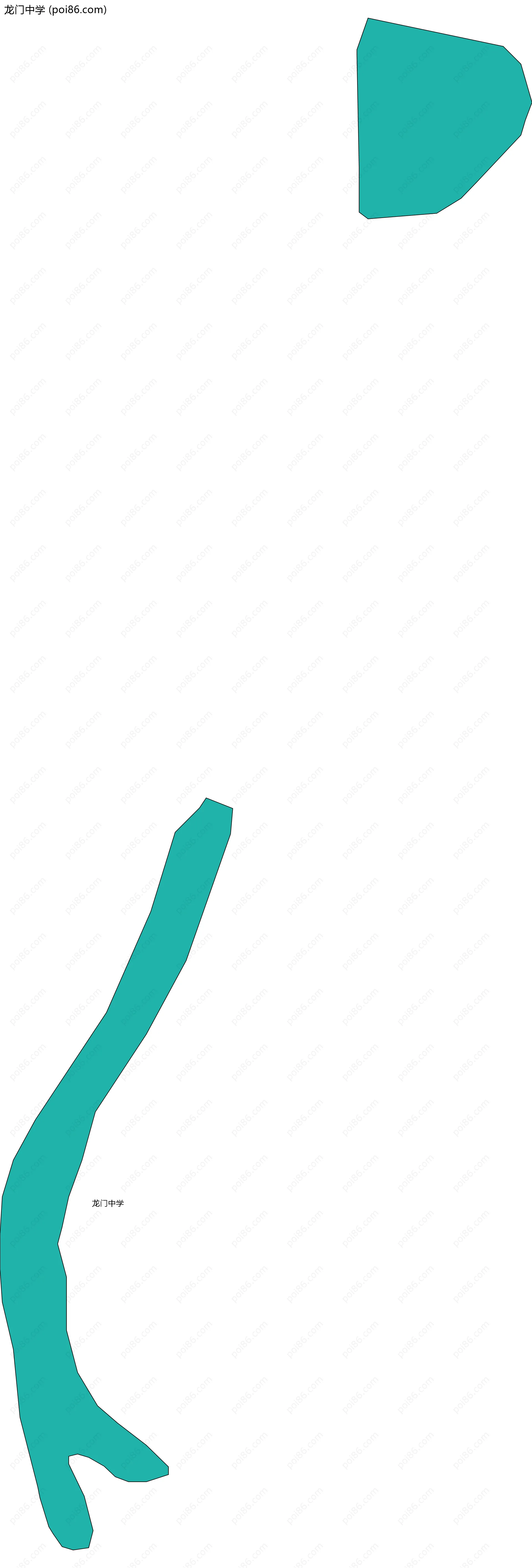 龙门中学边界地图