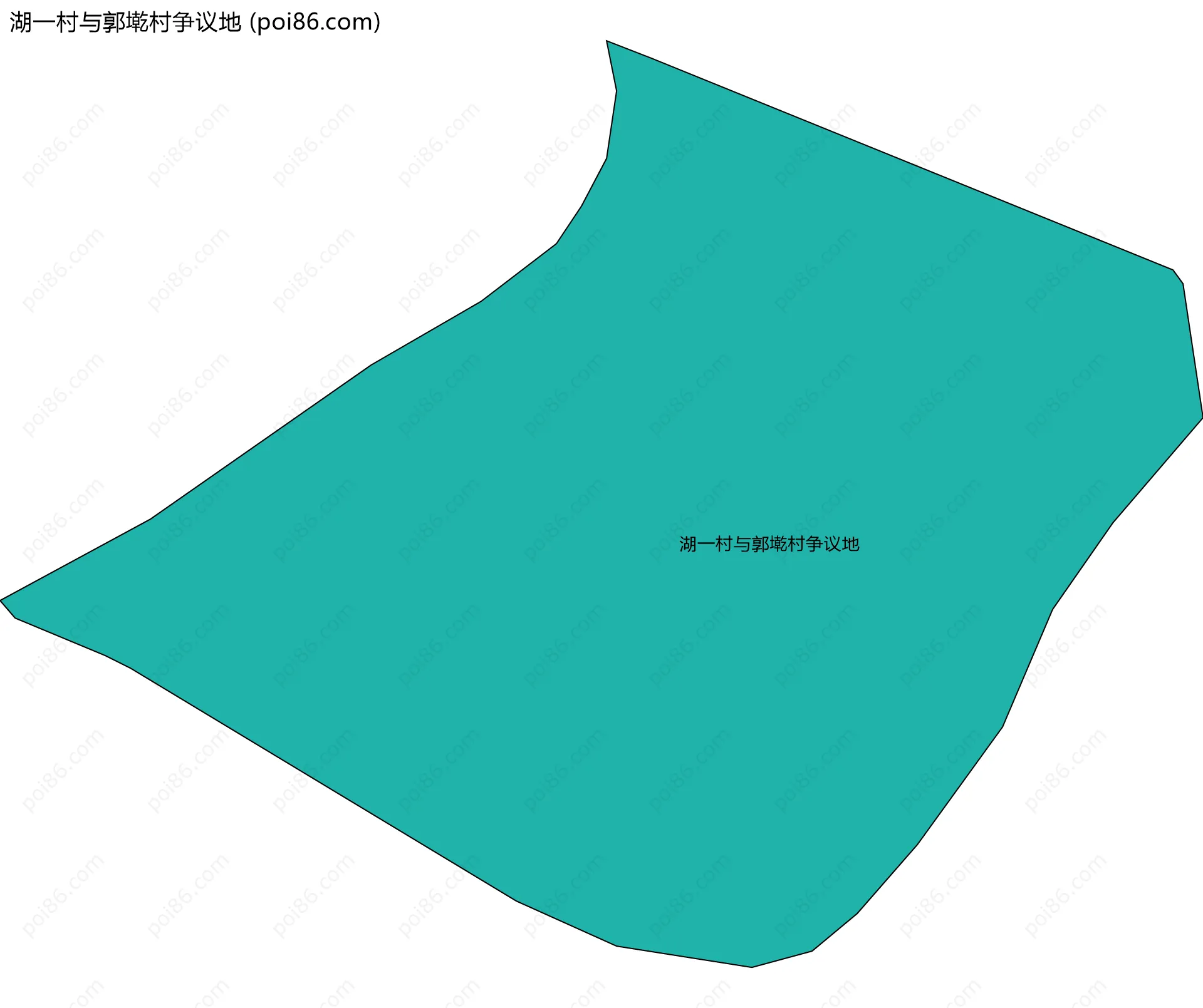 湖一村与郭墘村争议地边界地图