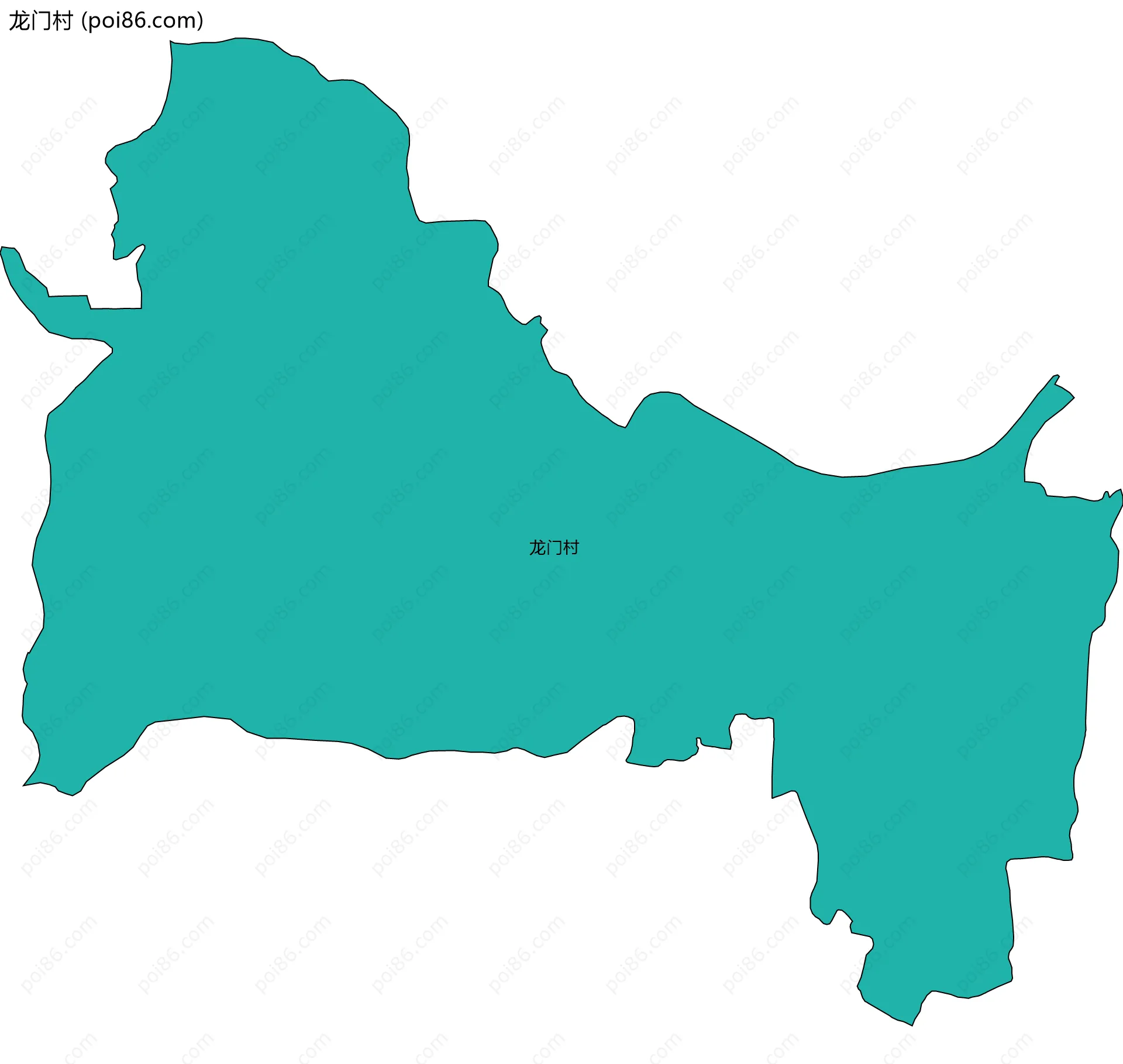 龙门村边界地图
