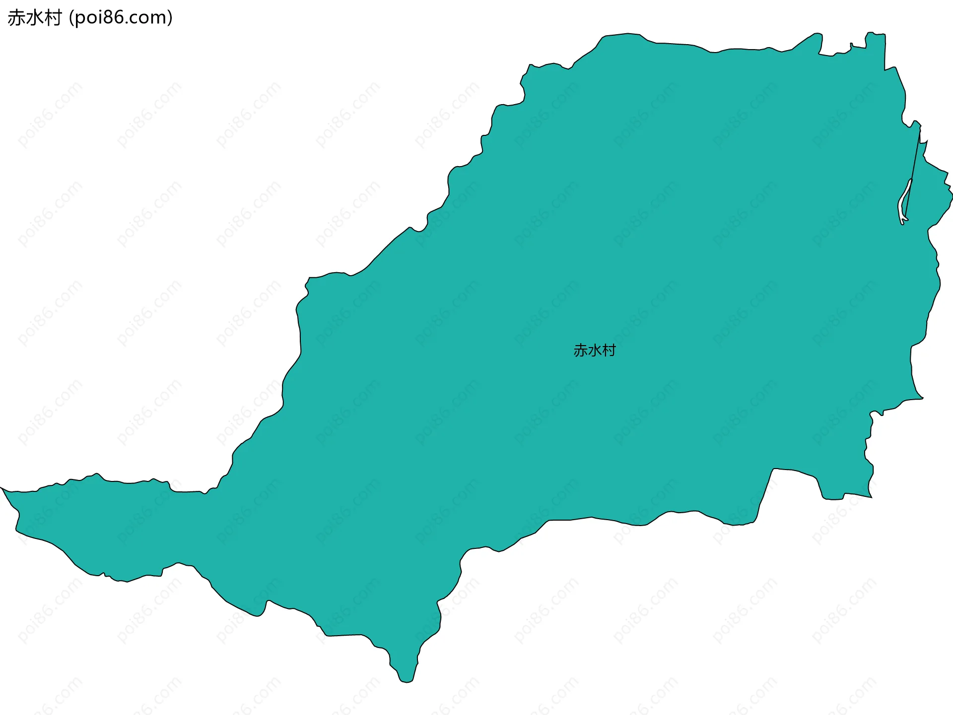 赤水村边界地图