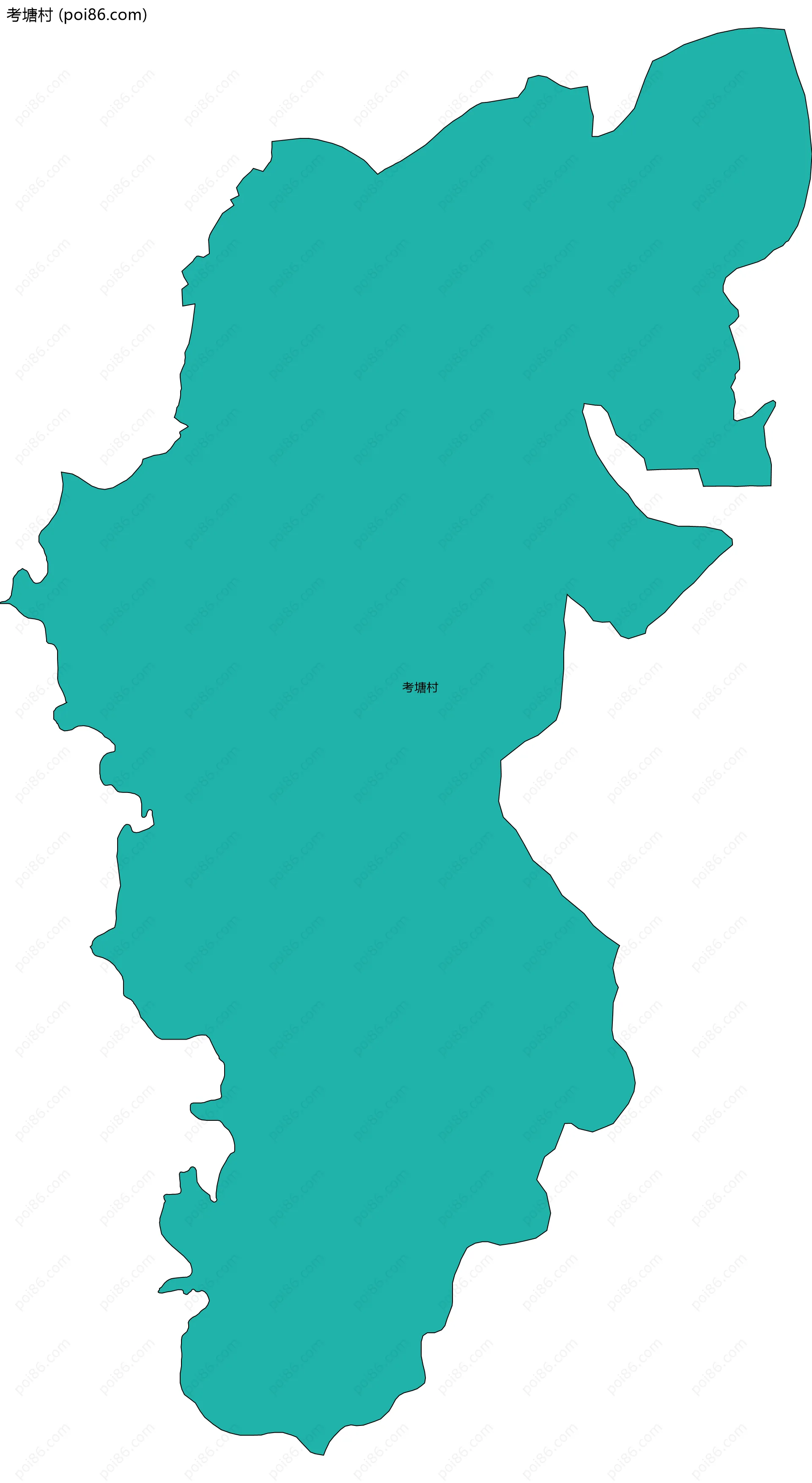 考塘村边界地图