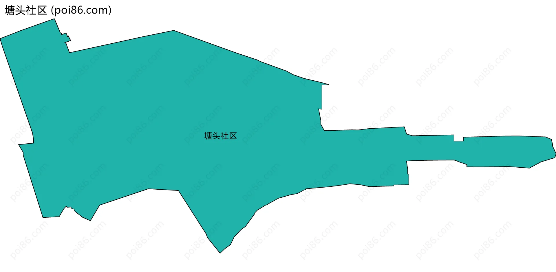 塘头社区边界地图