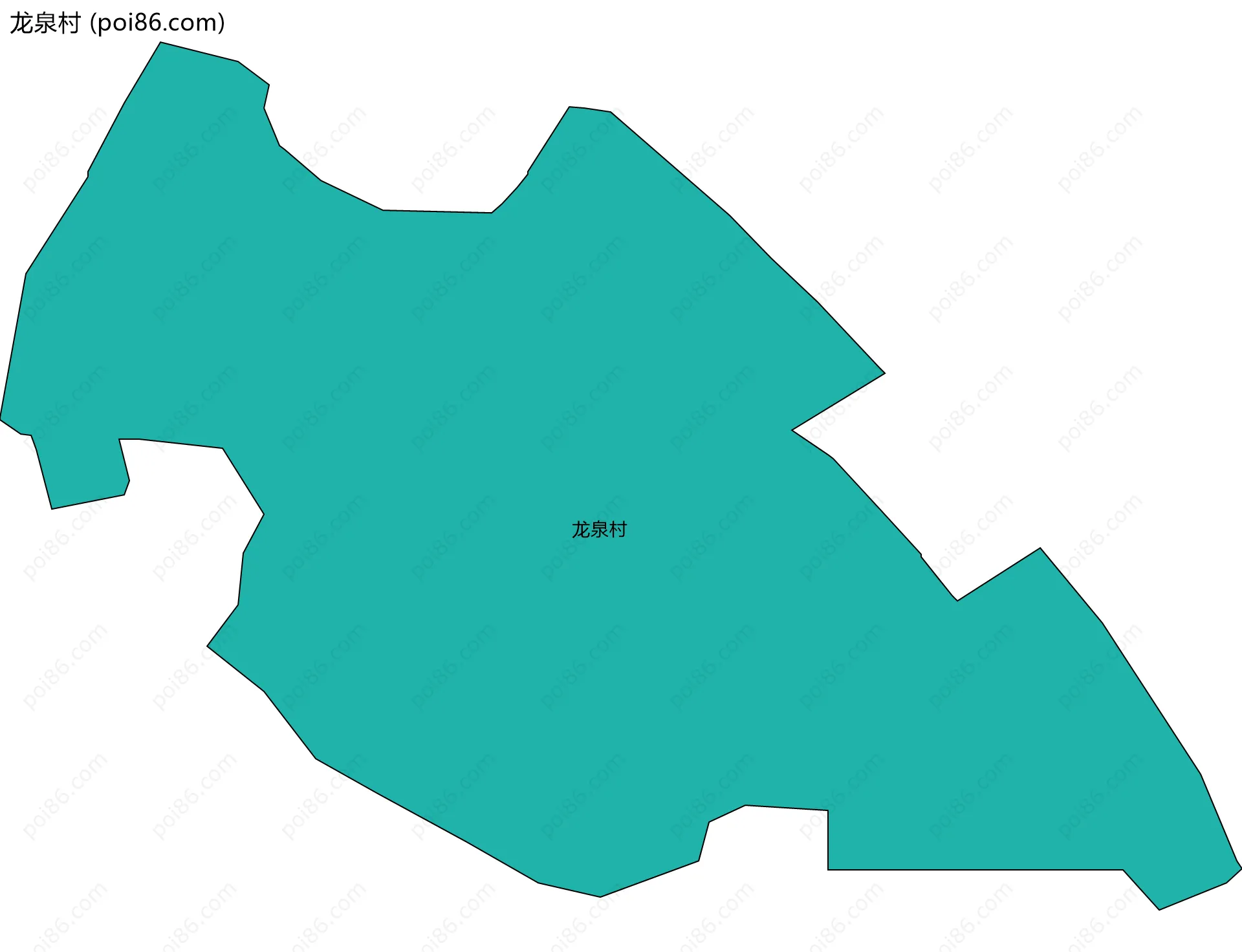 龙泉村边界地图