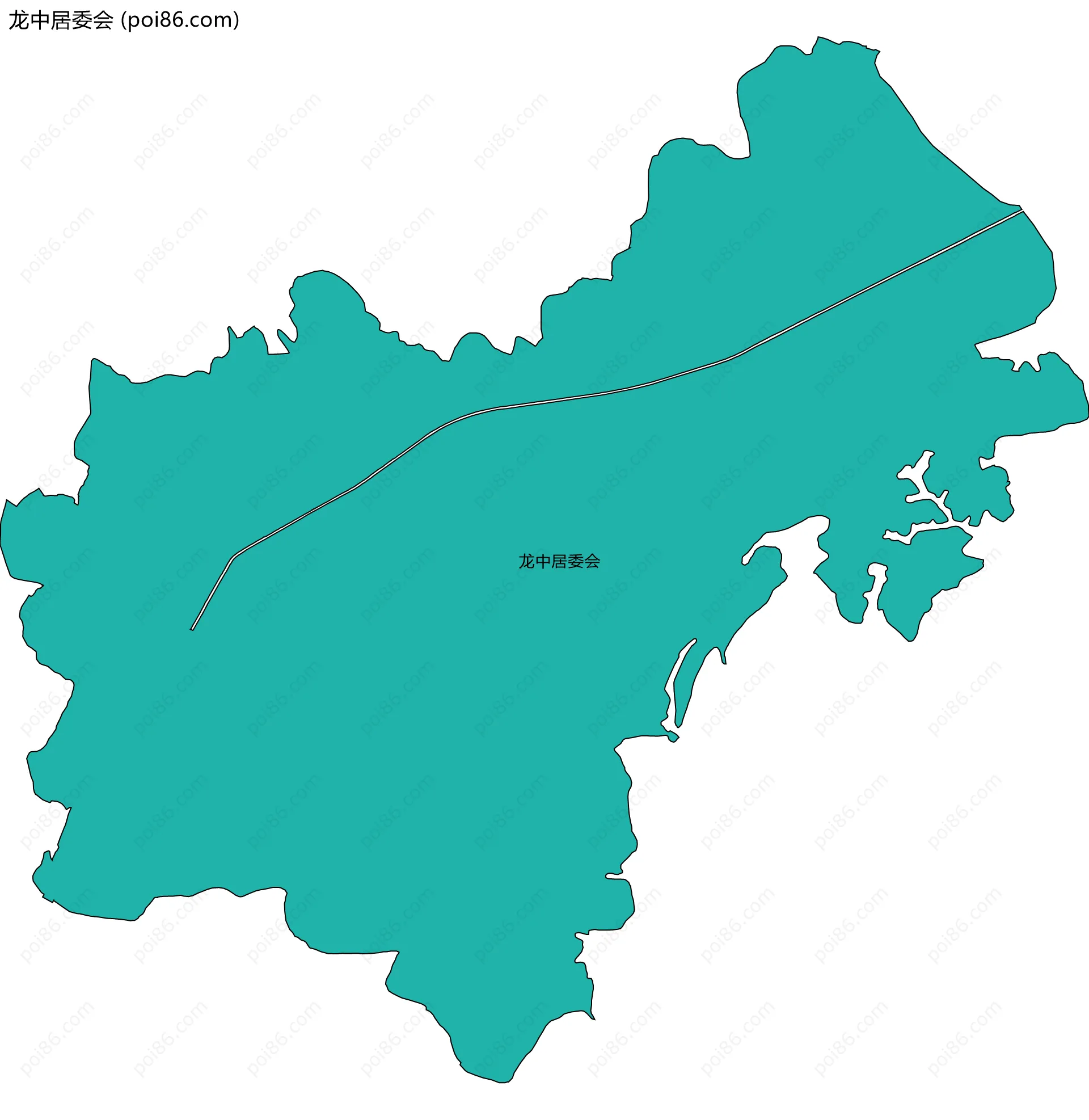 龙中居委会边界地图