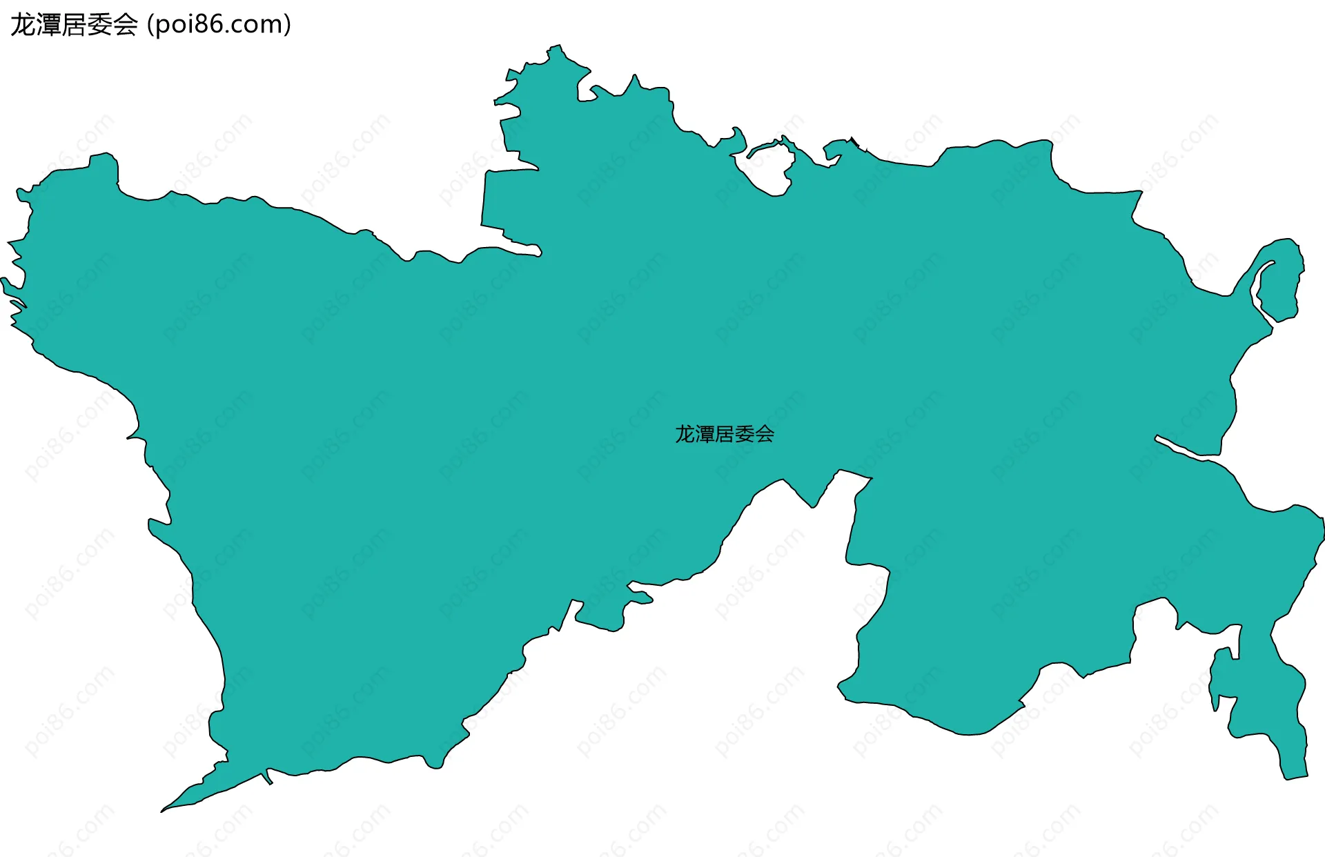 龙潭居委会边界地图