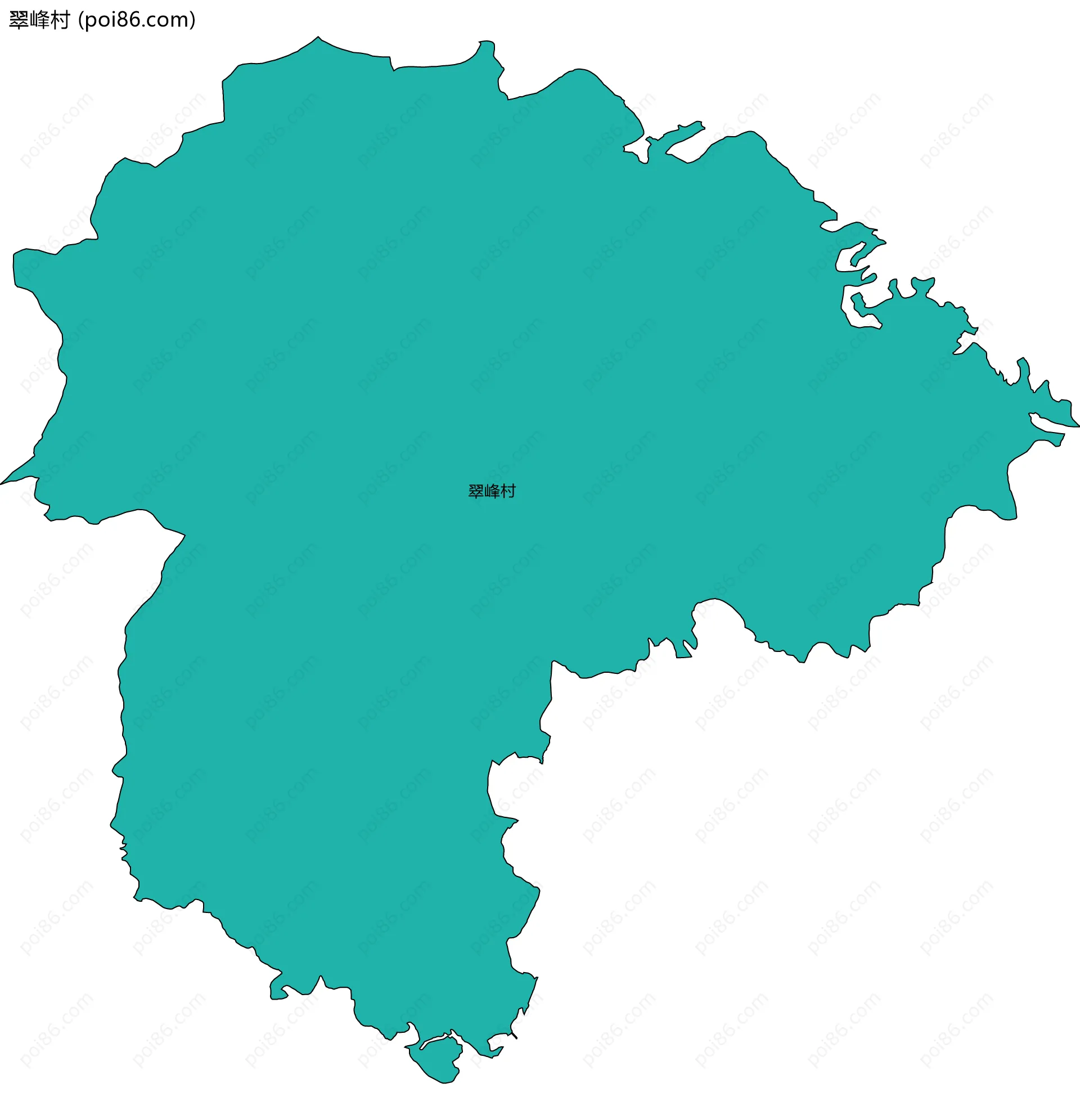 翠峰村边界地图