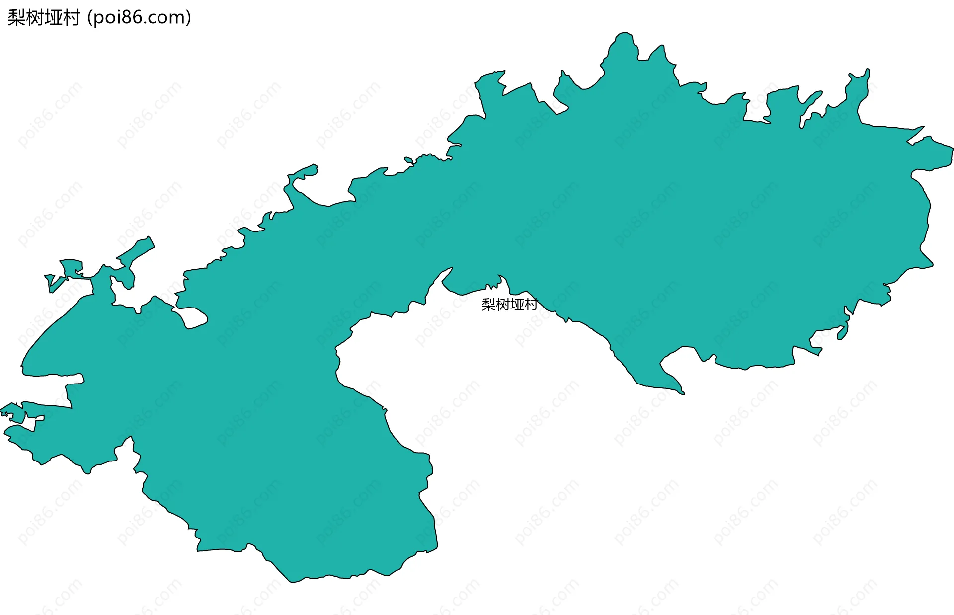 梨树垭村边界地图