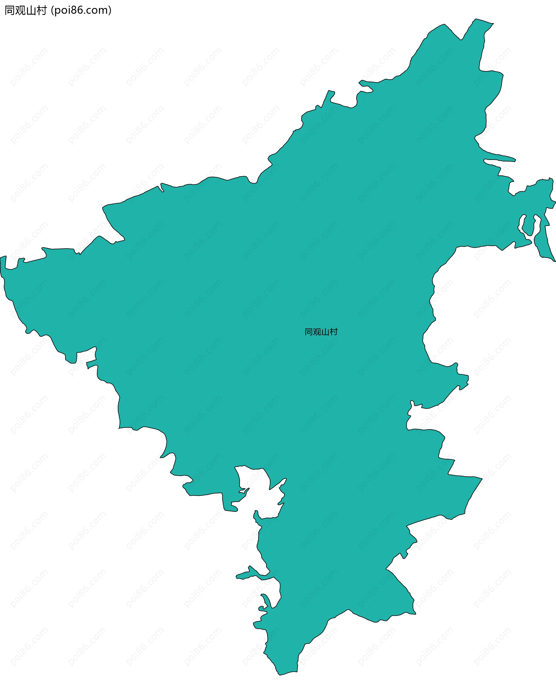 同观山村边界地图