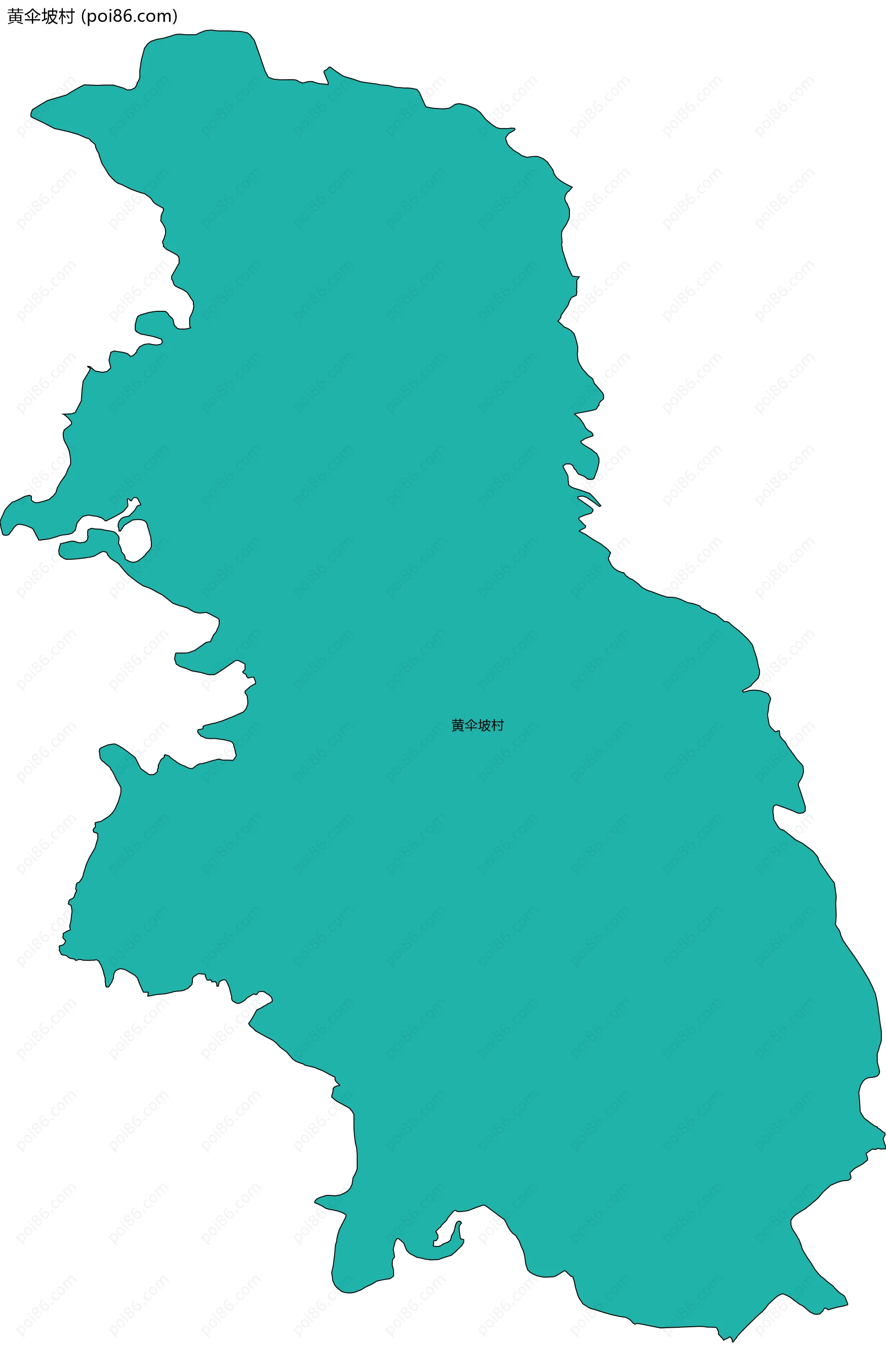 黄伞坡村边界地图