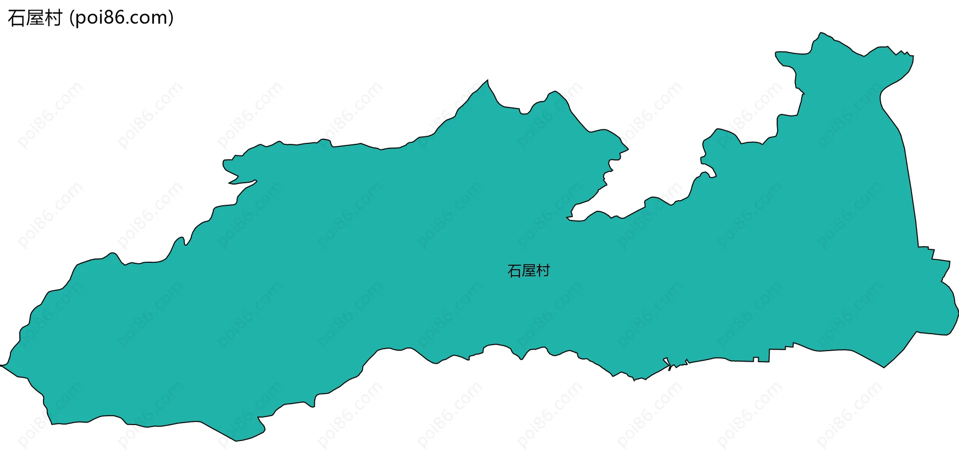 石屋村边界地图