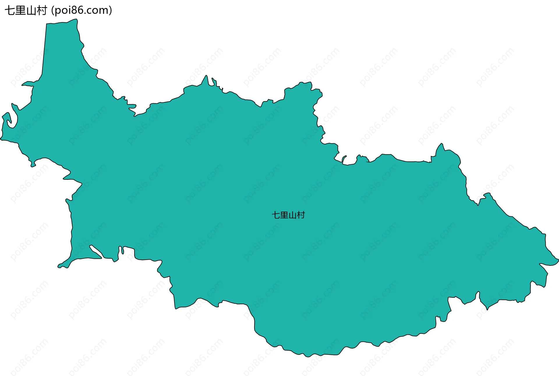 七里山村边界地图