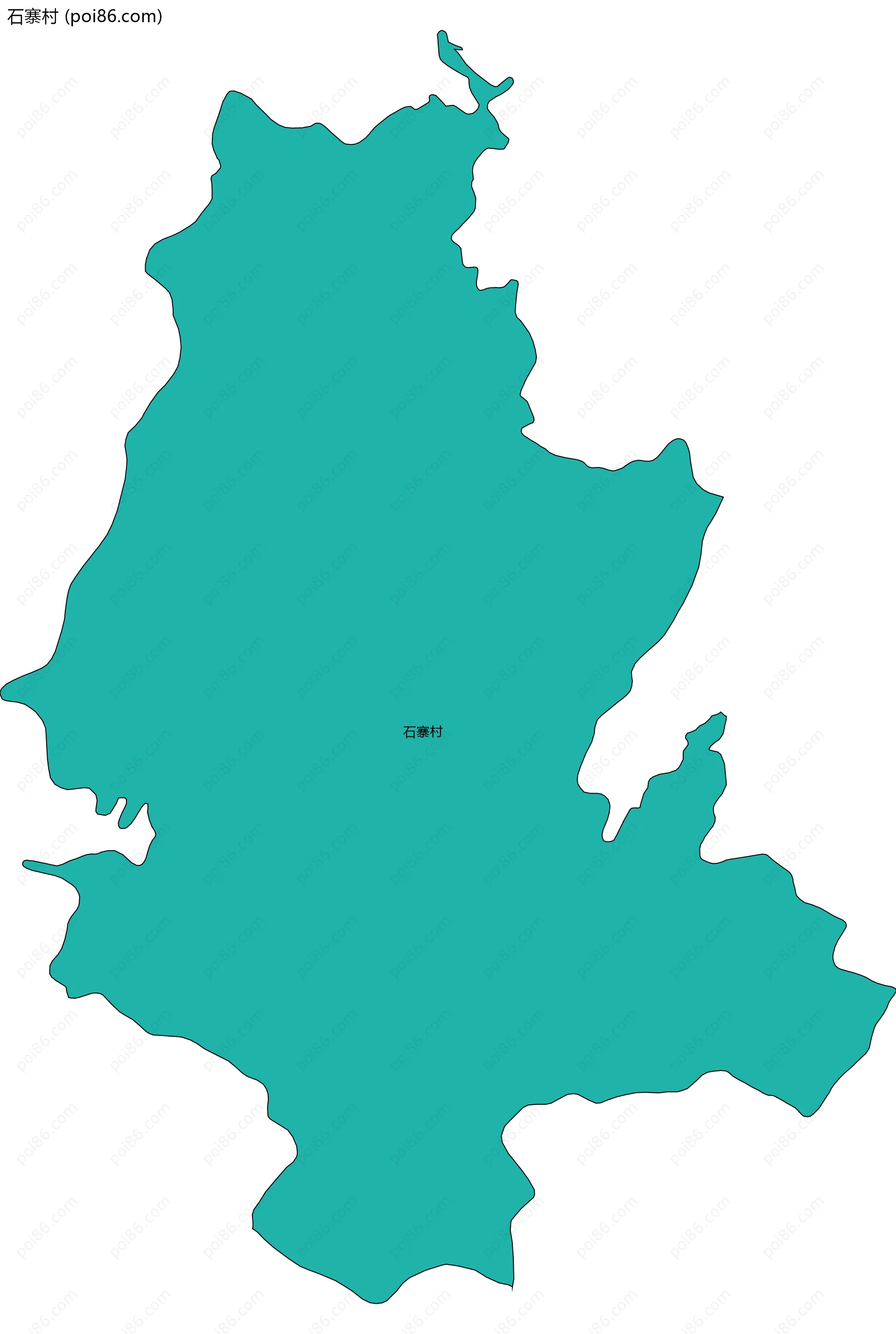 石寨村边界地图