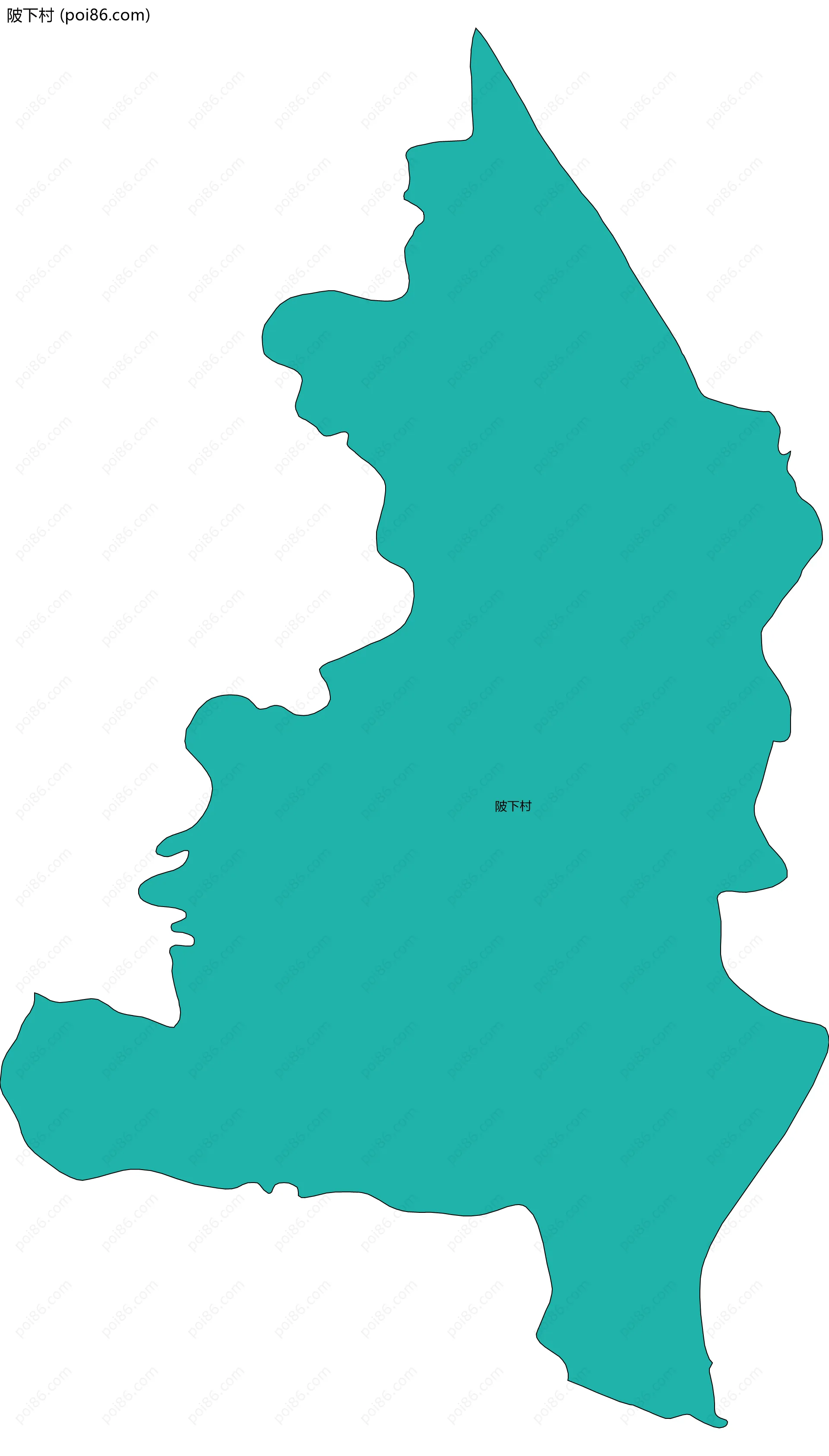 陂下村边界地图