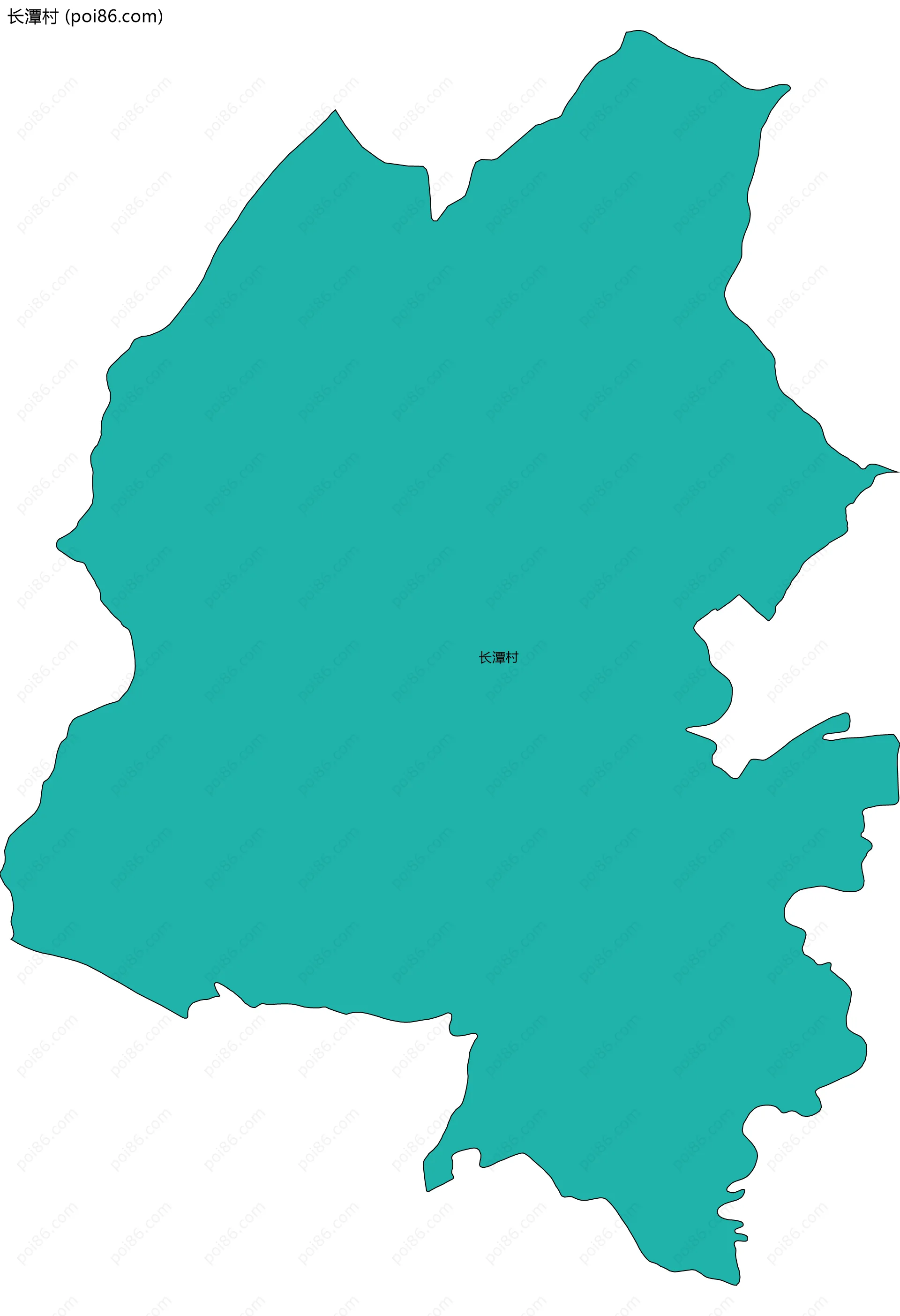长潭村边界地图