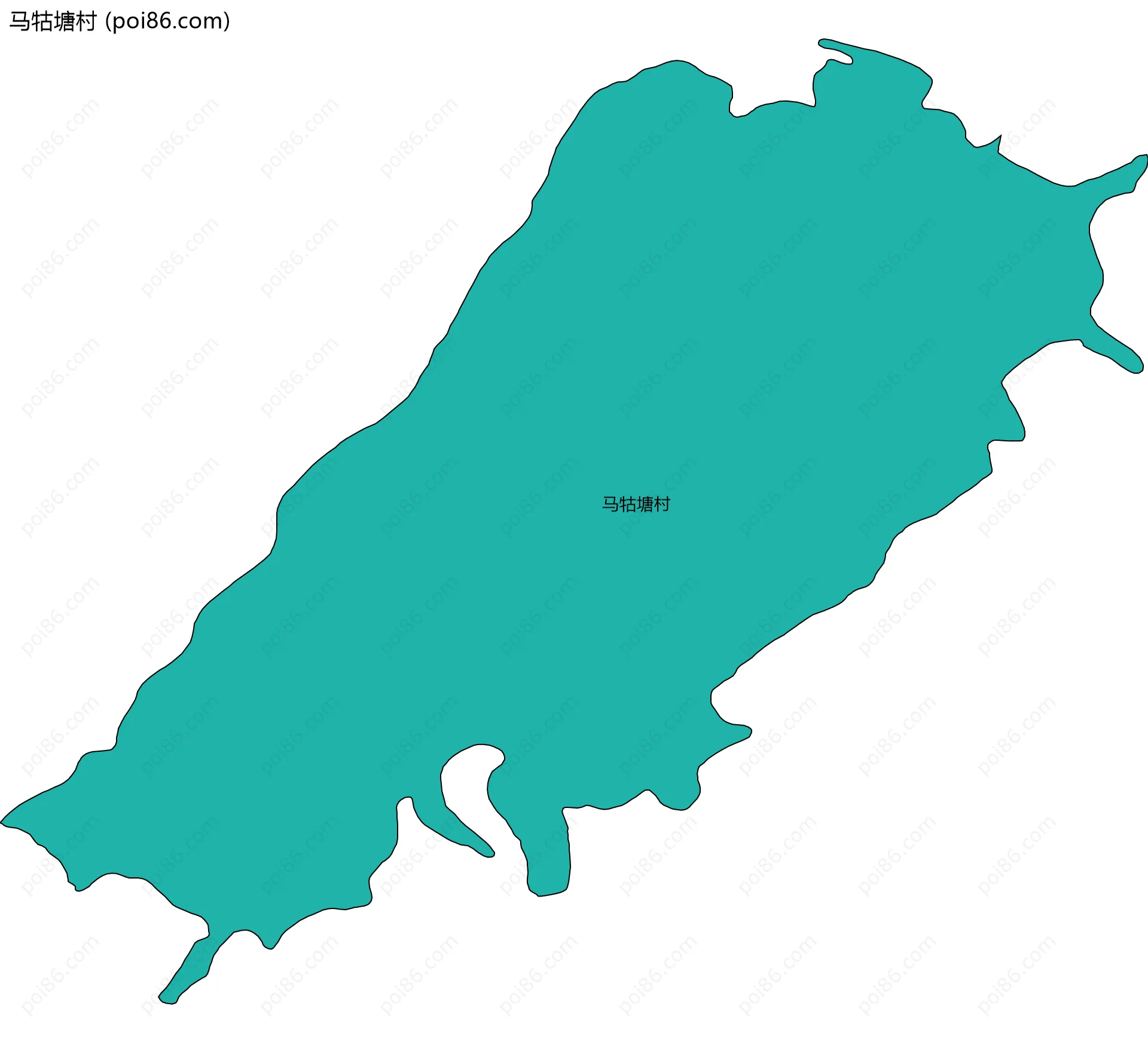 马牯塘村边界地图
