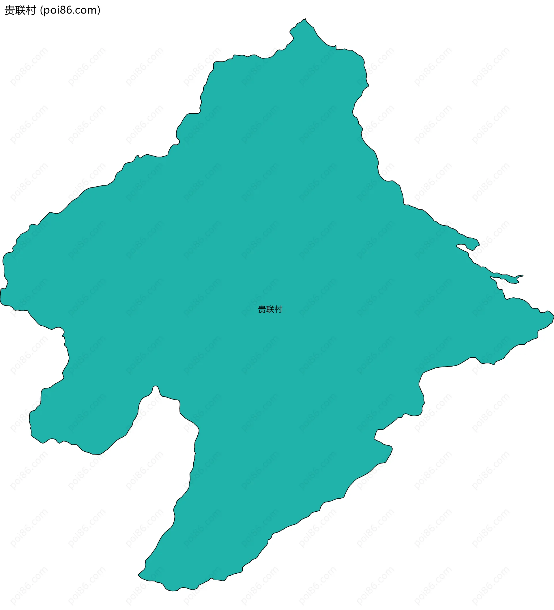 贵联村边界地图