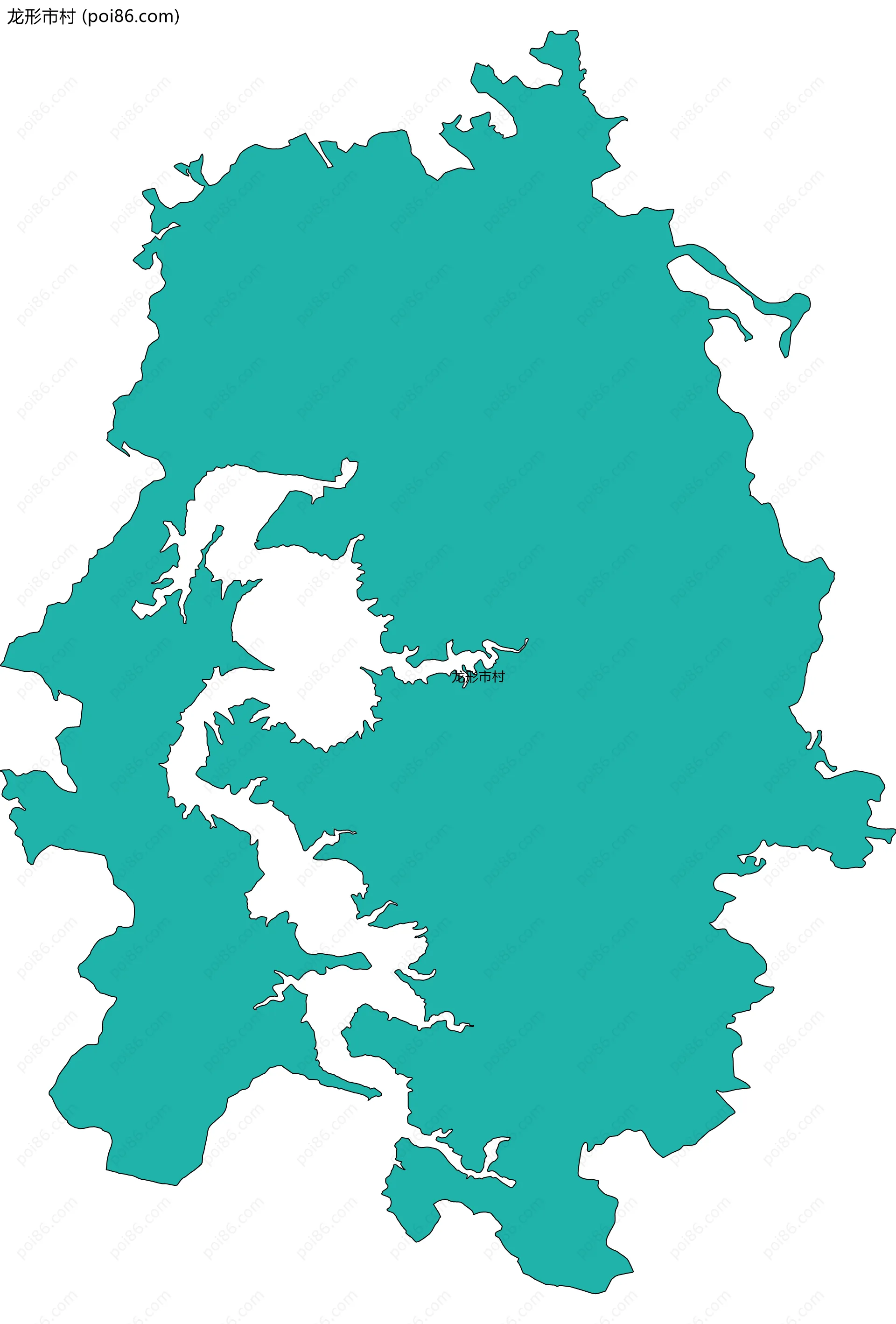 龙形市村边界地图
