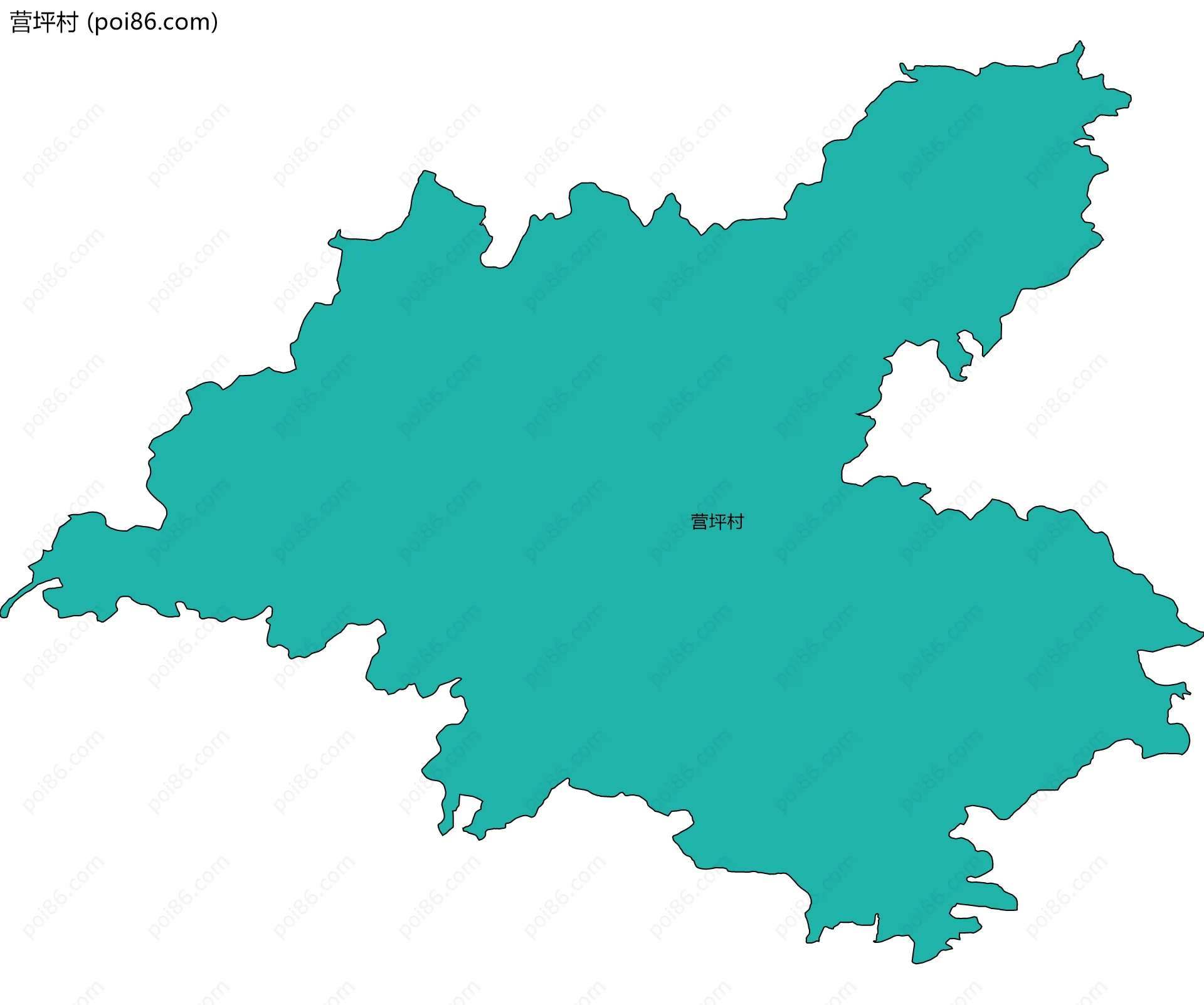 营坪村边界地图