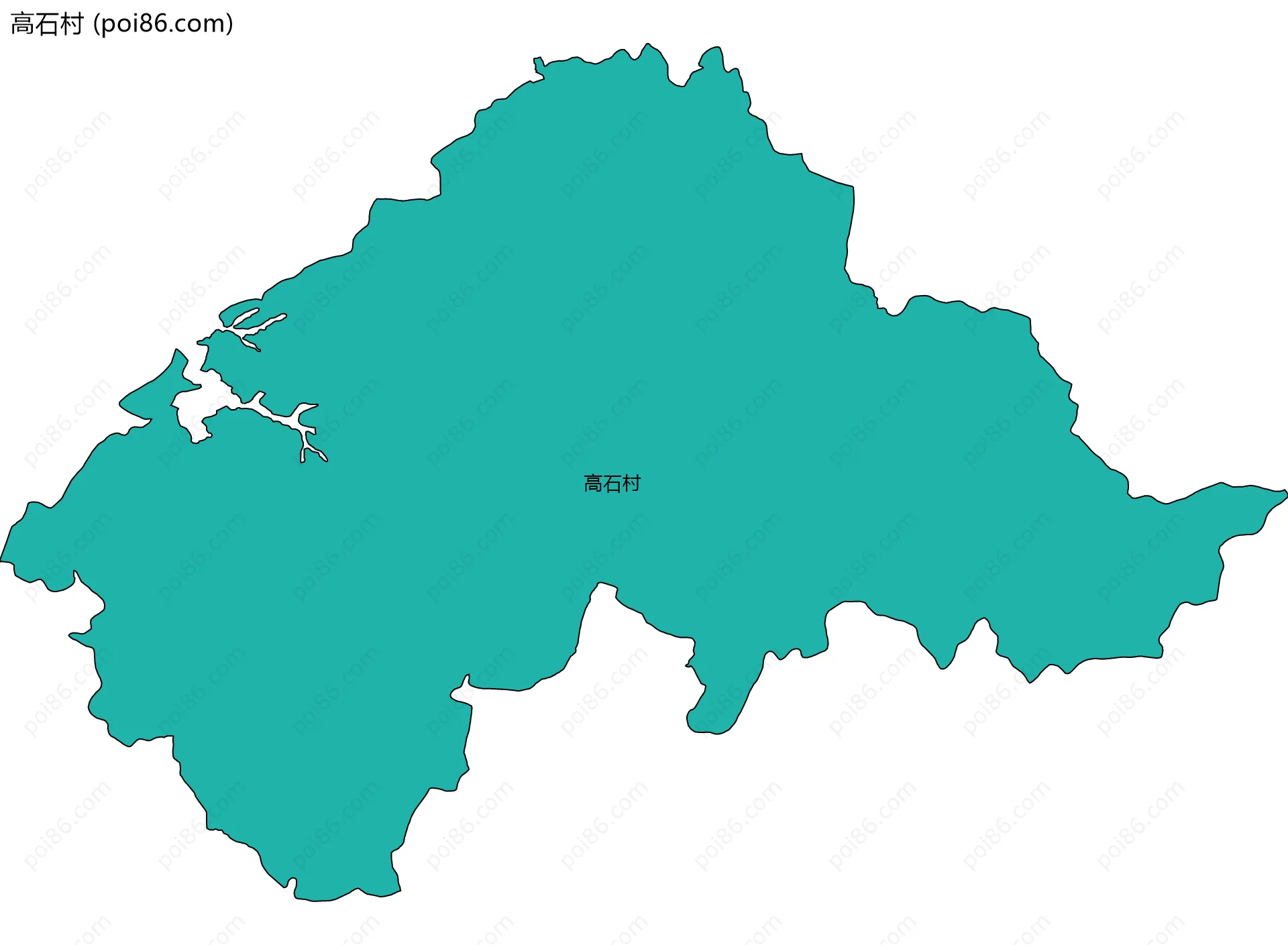 高石村边界地图