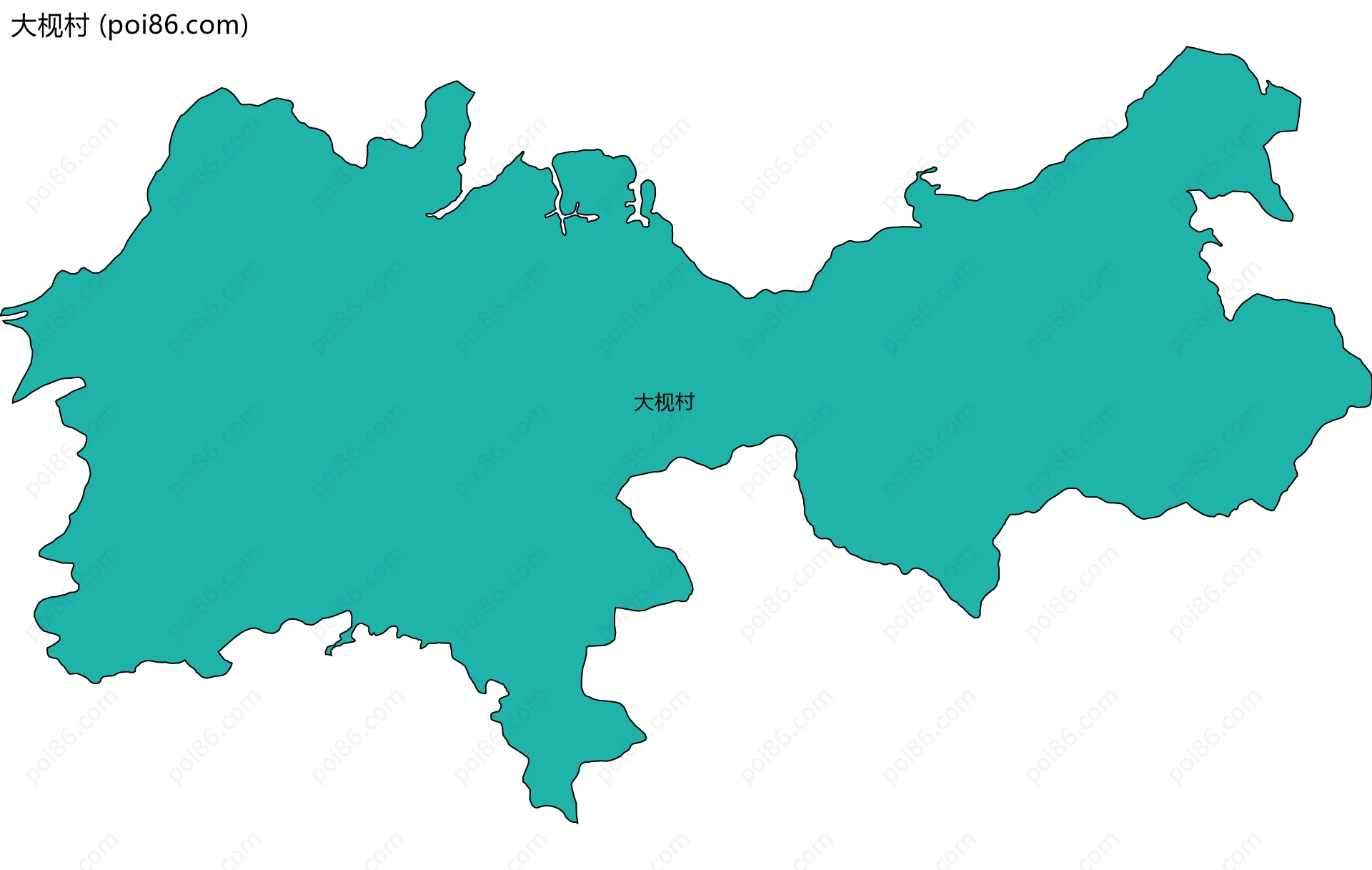 大枧村边界地图