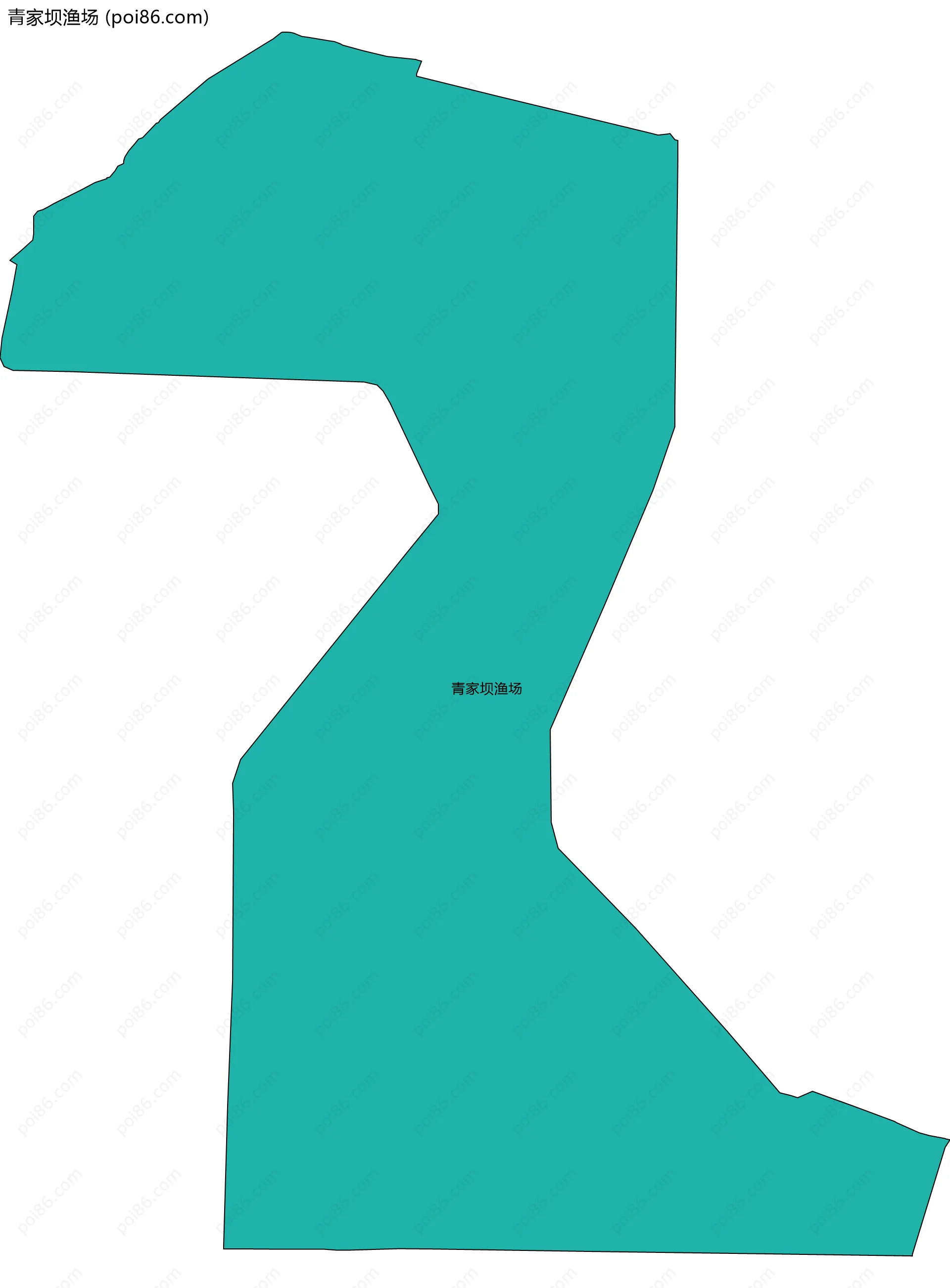 青家坝渔场边界地图