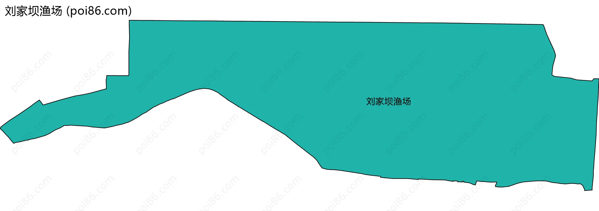 刘家坝渔场边界地图