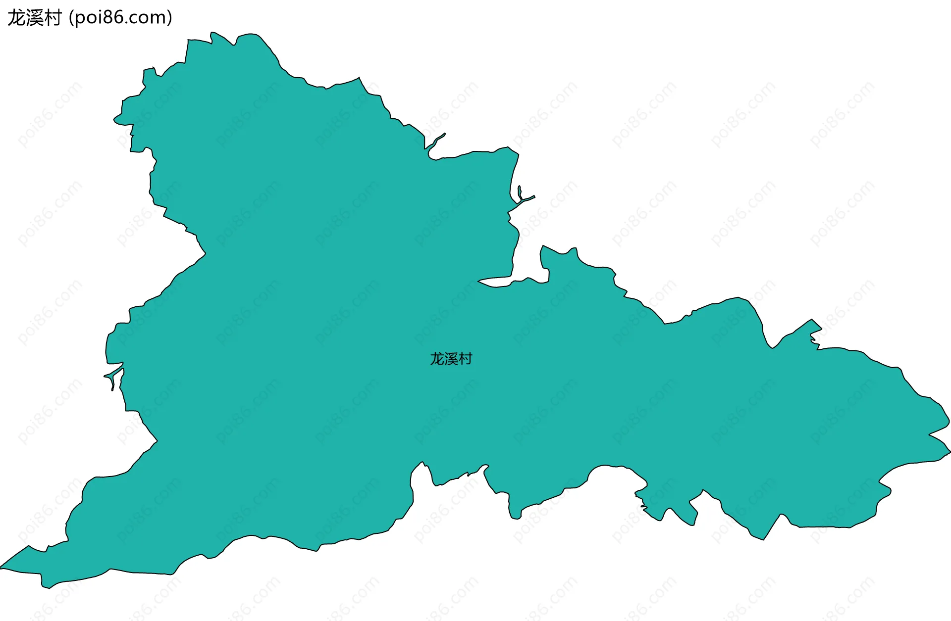 龙溪村边界地图