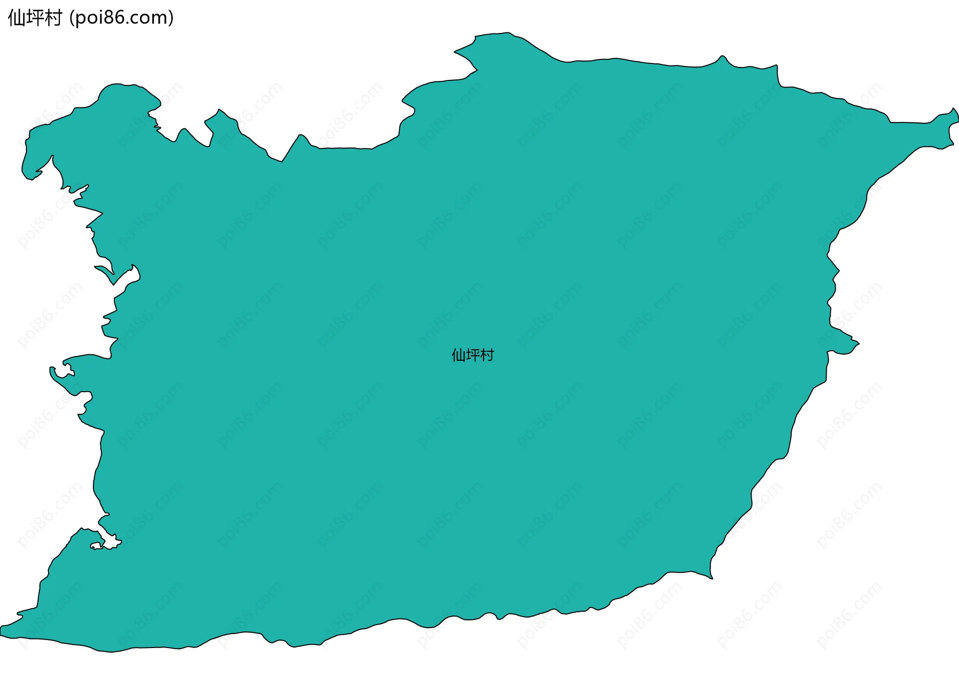 仙坪村边界地图