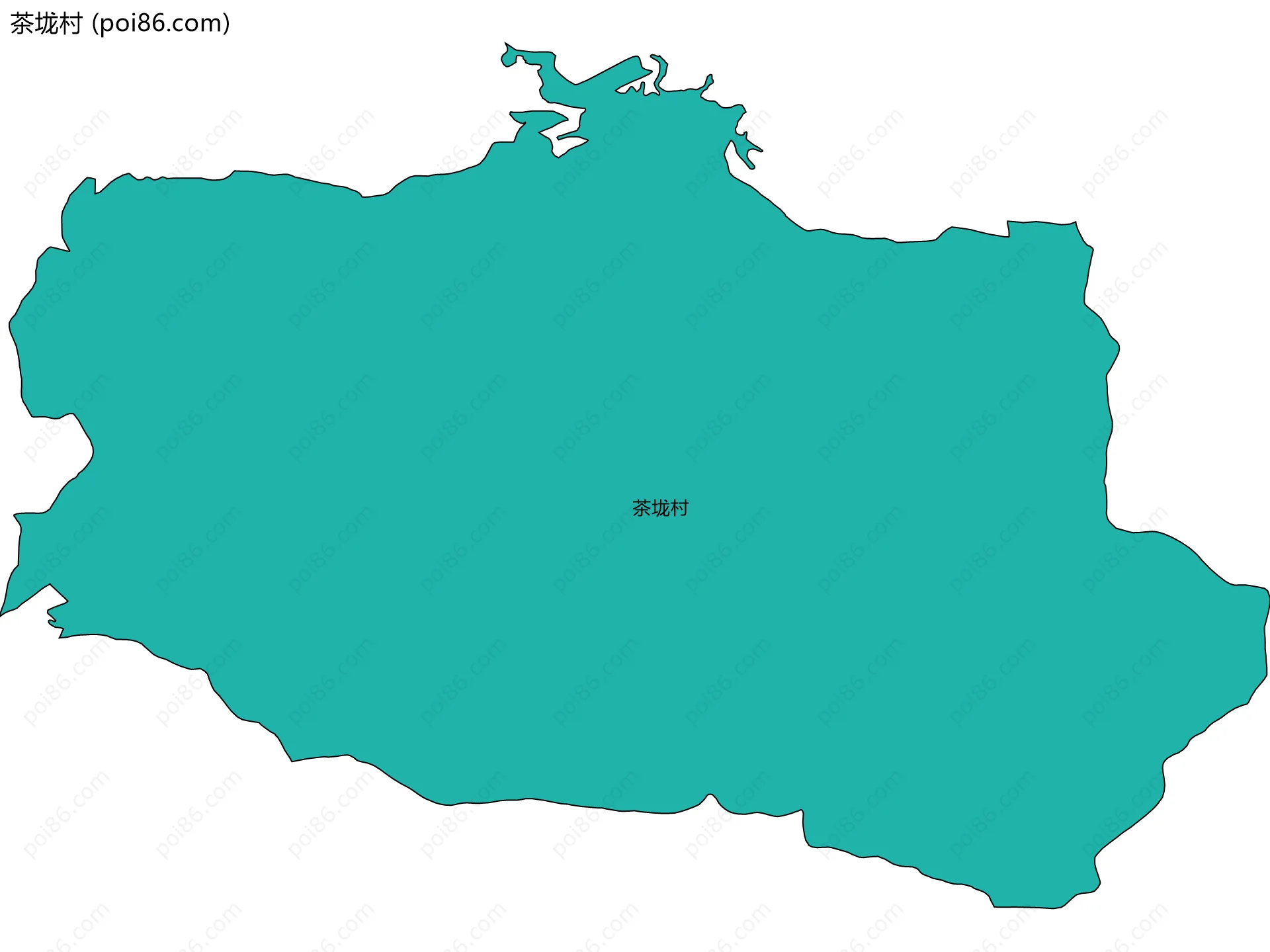 茶垅村边界地图
