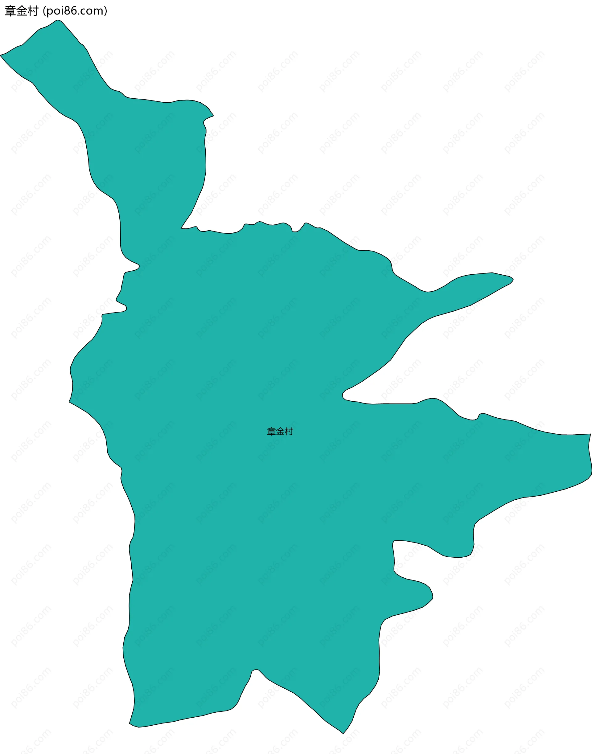 章金村边界地图