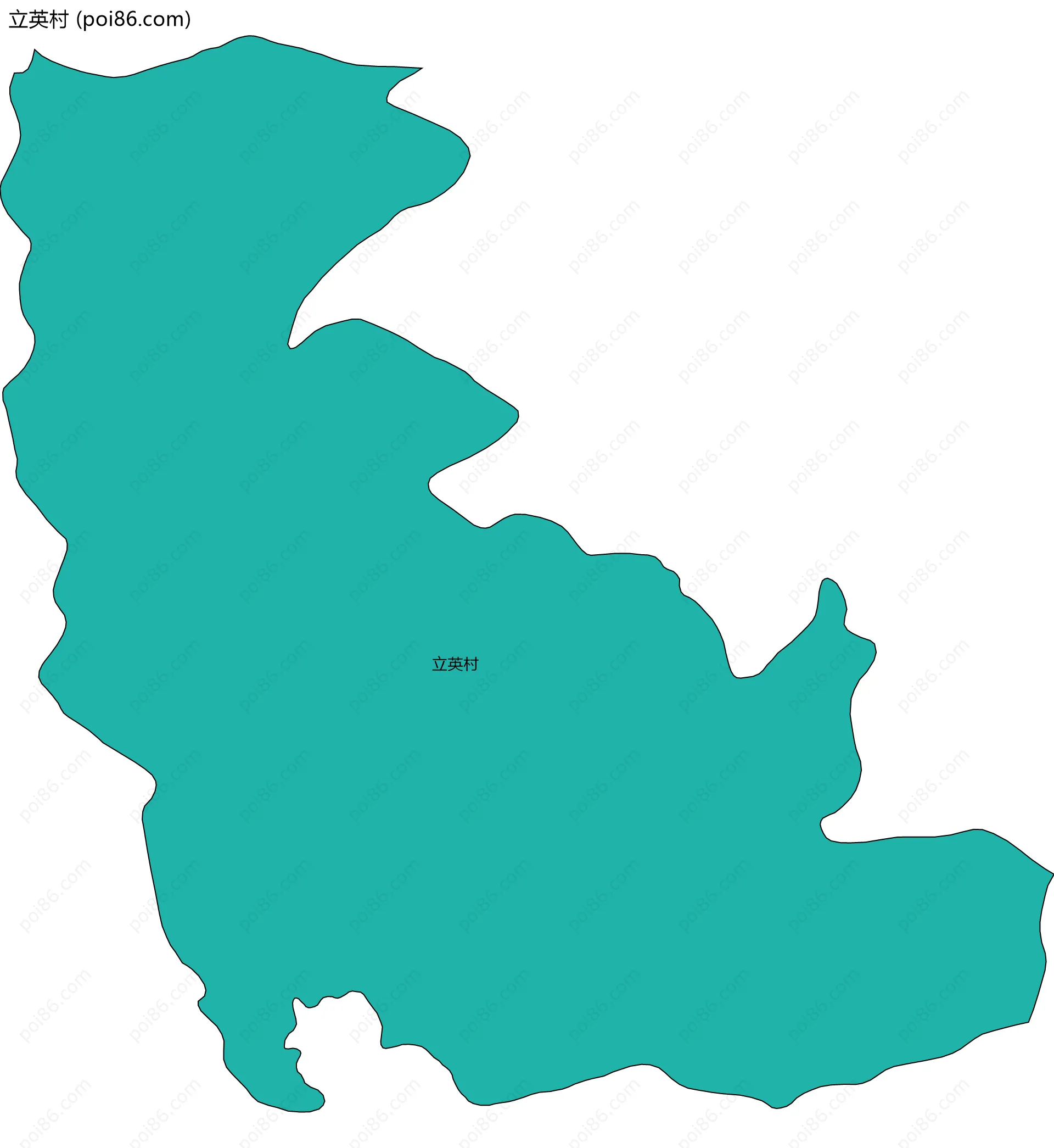 立英村边界地图