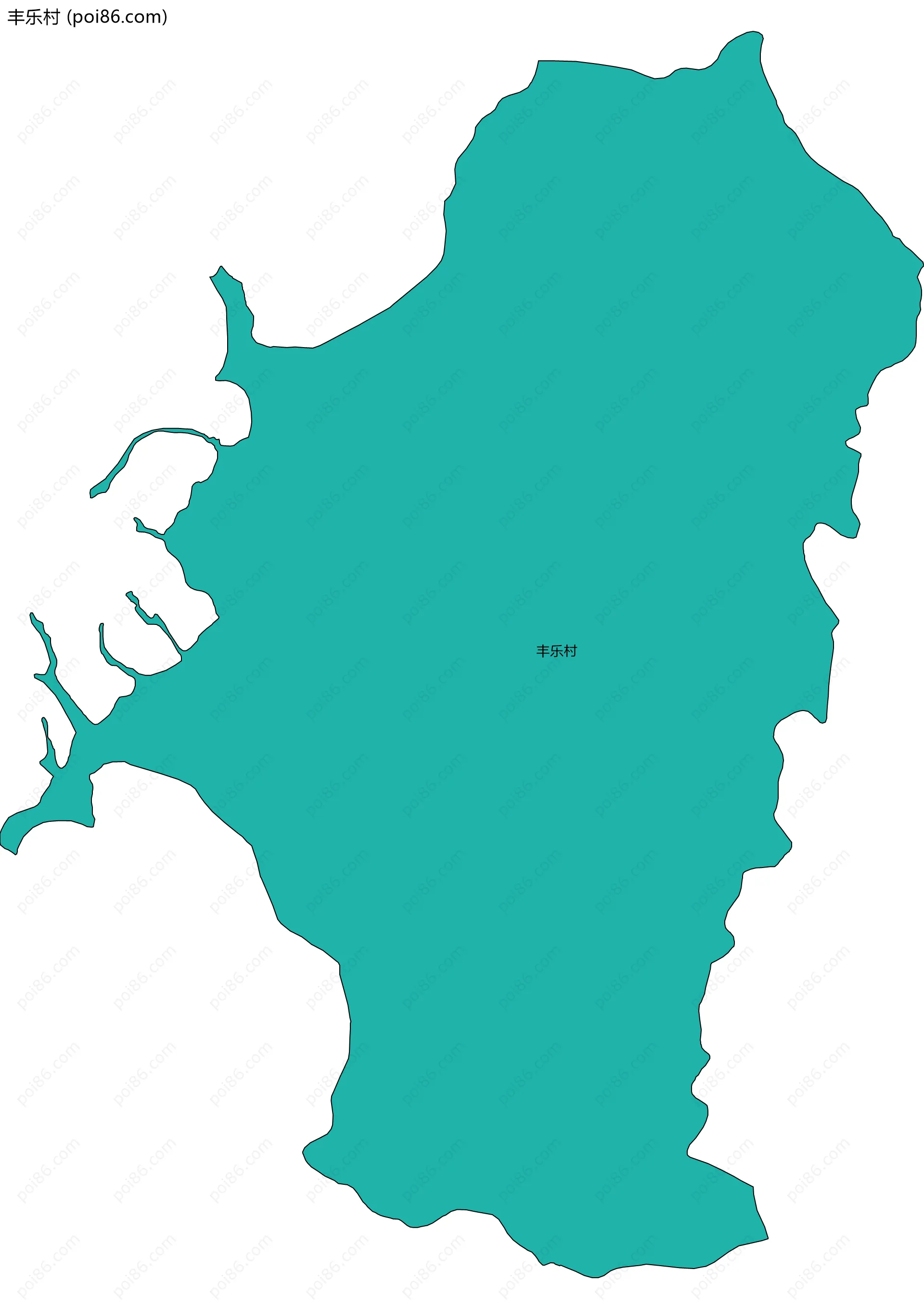 丰乐村边界地图