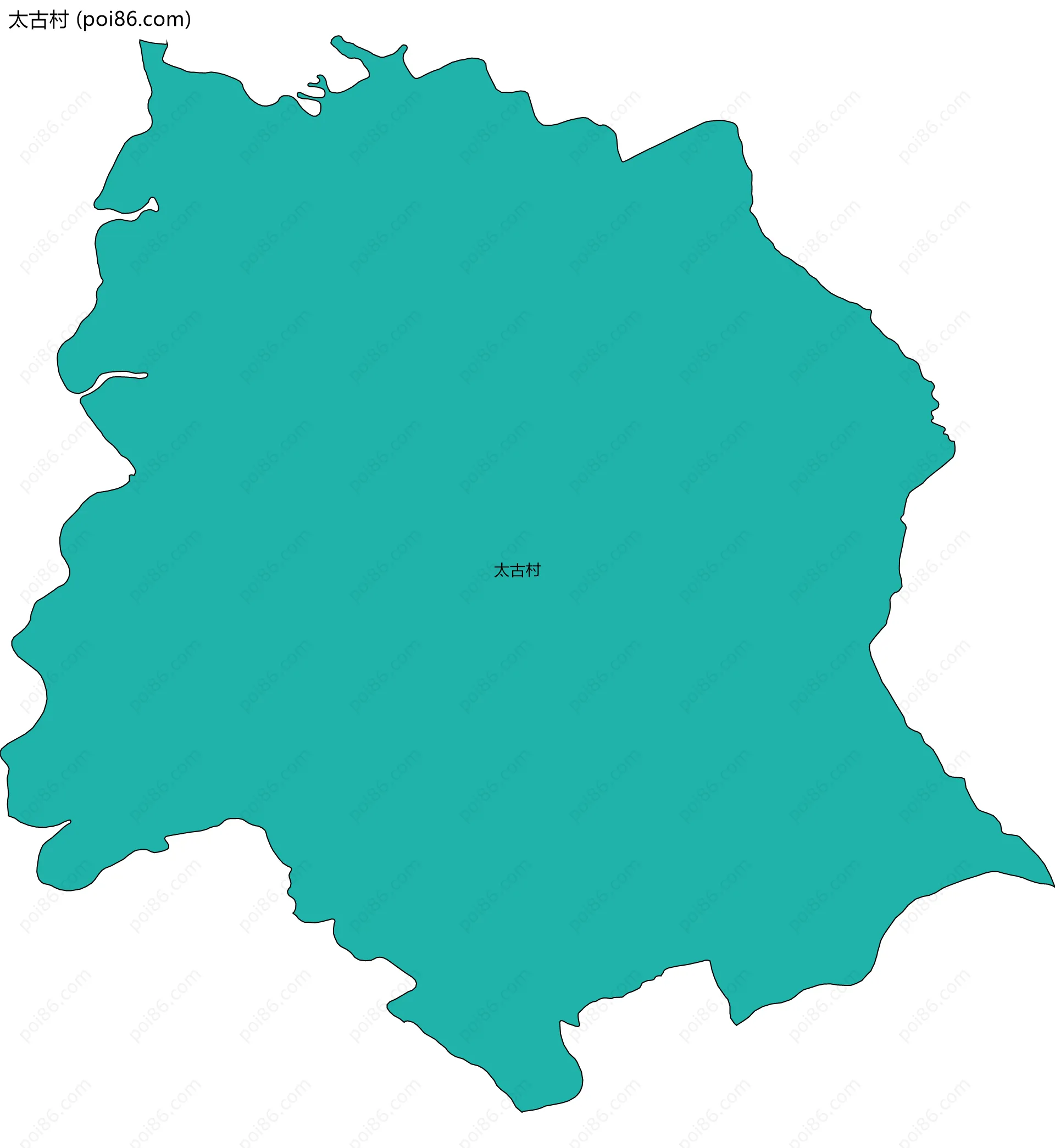 太古村边界地图