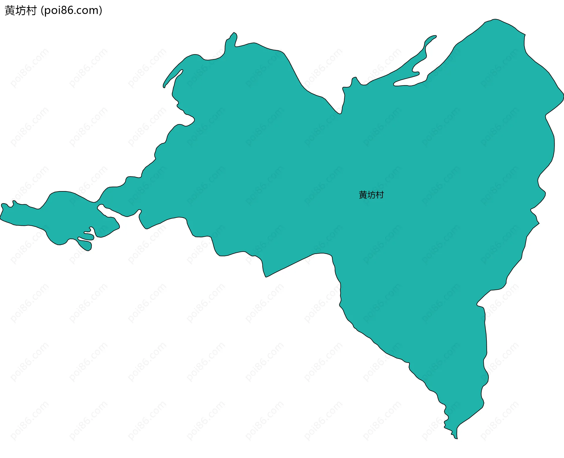 黄坊村边界地图