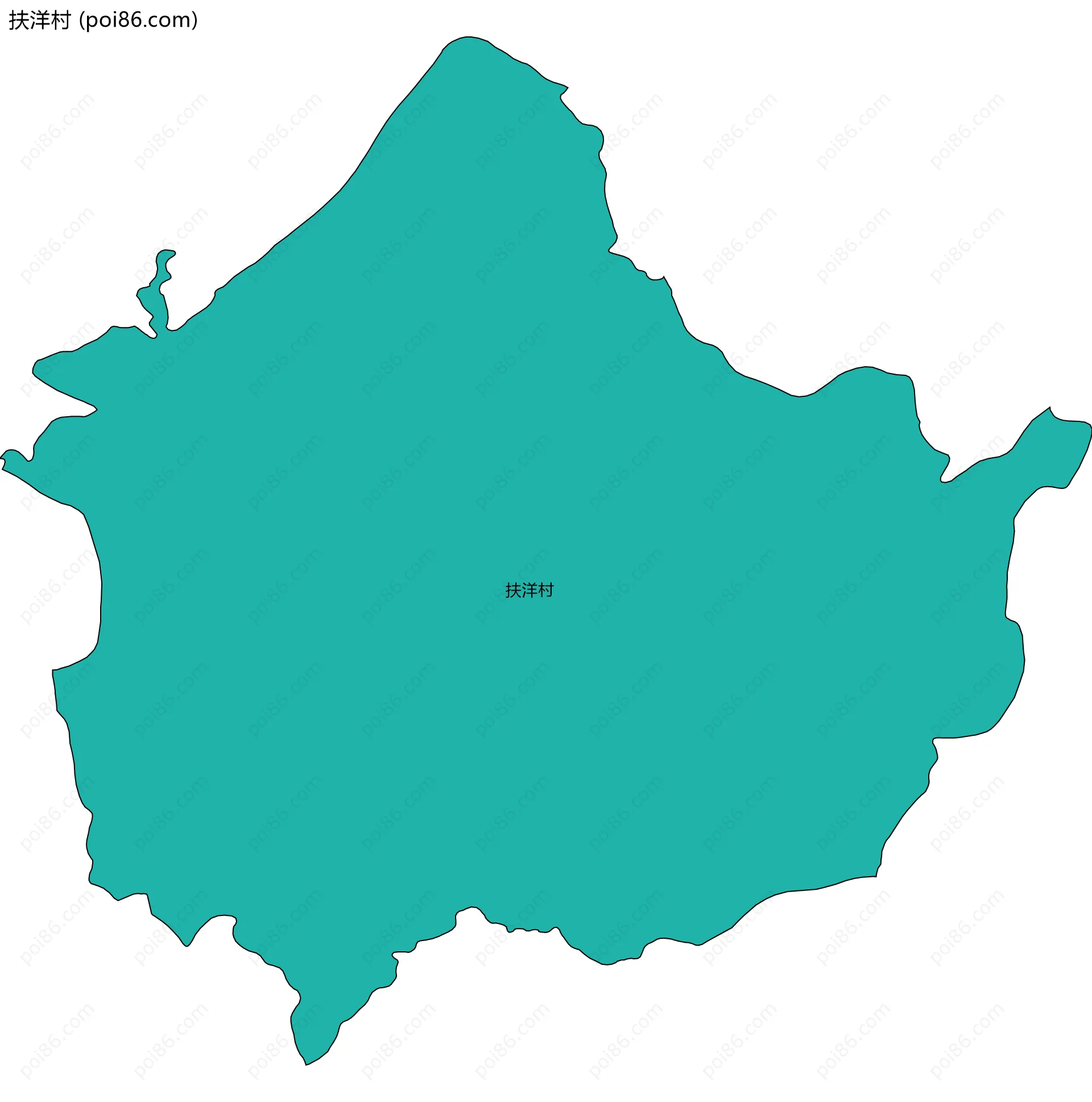 扶洋村边界地图