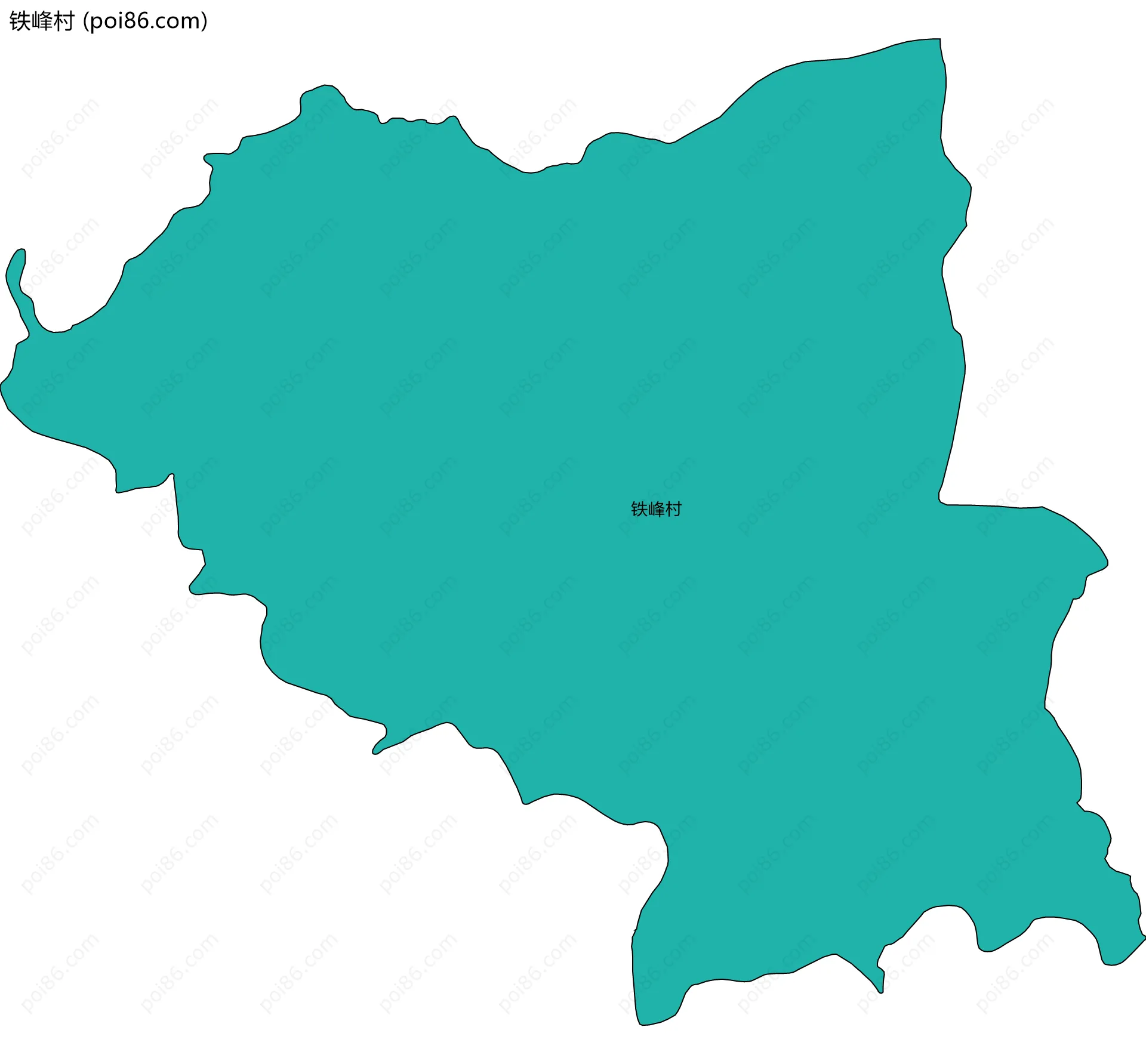 铁峰村边界地图