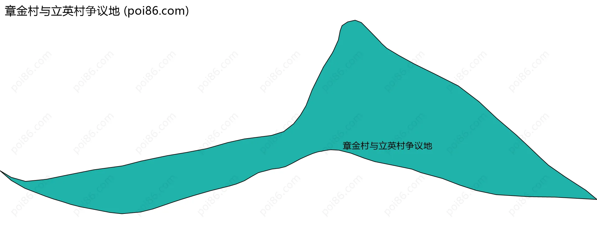 章金村与立英村争议地边界地图
