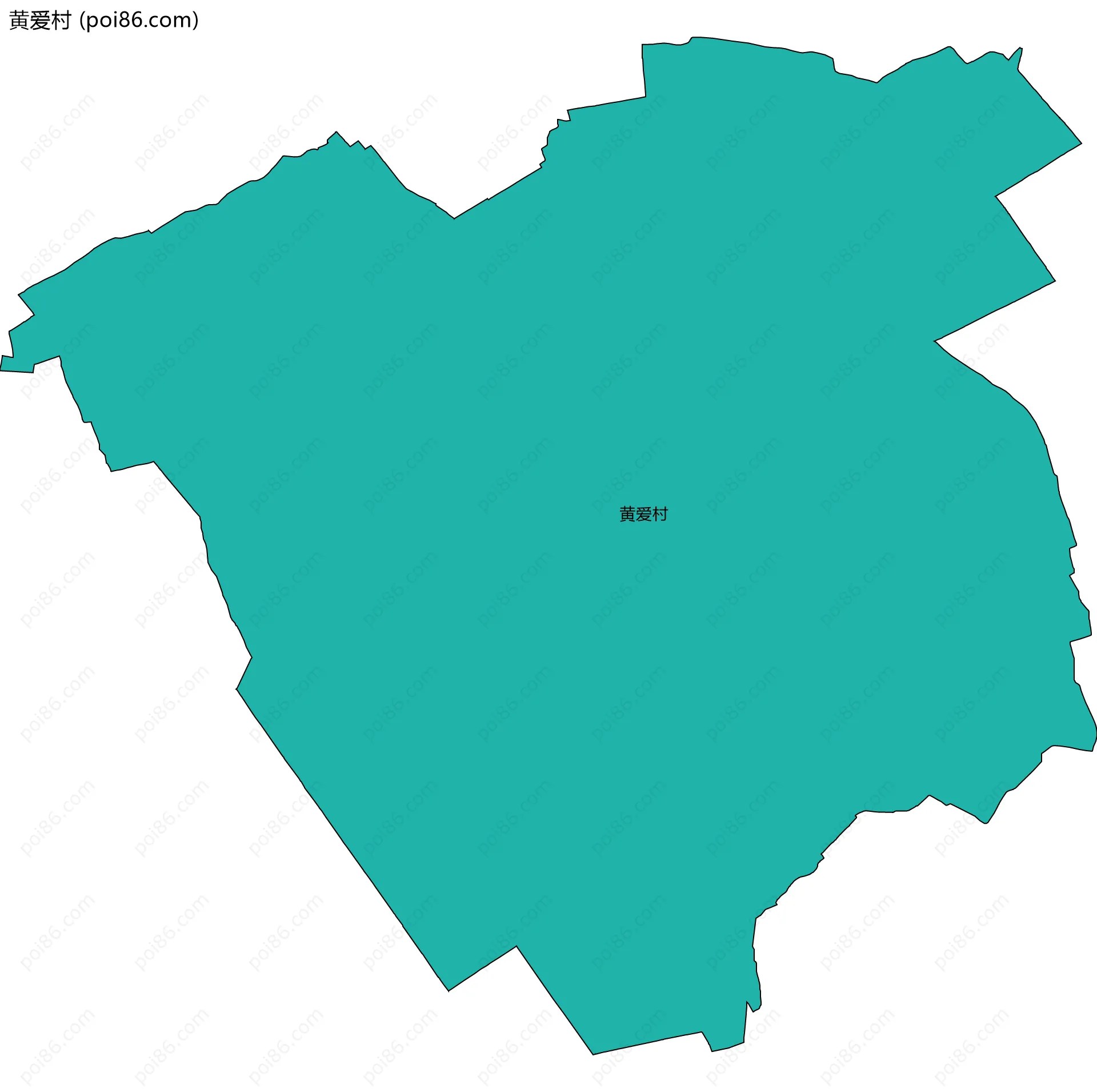 黄爱村边界地图