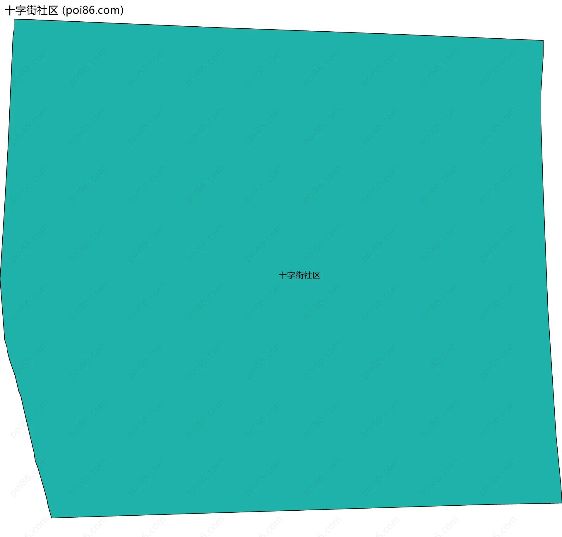 十字街社区边界地图