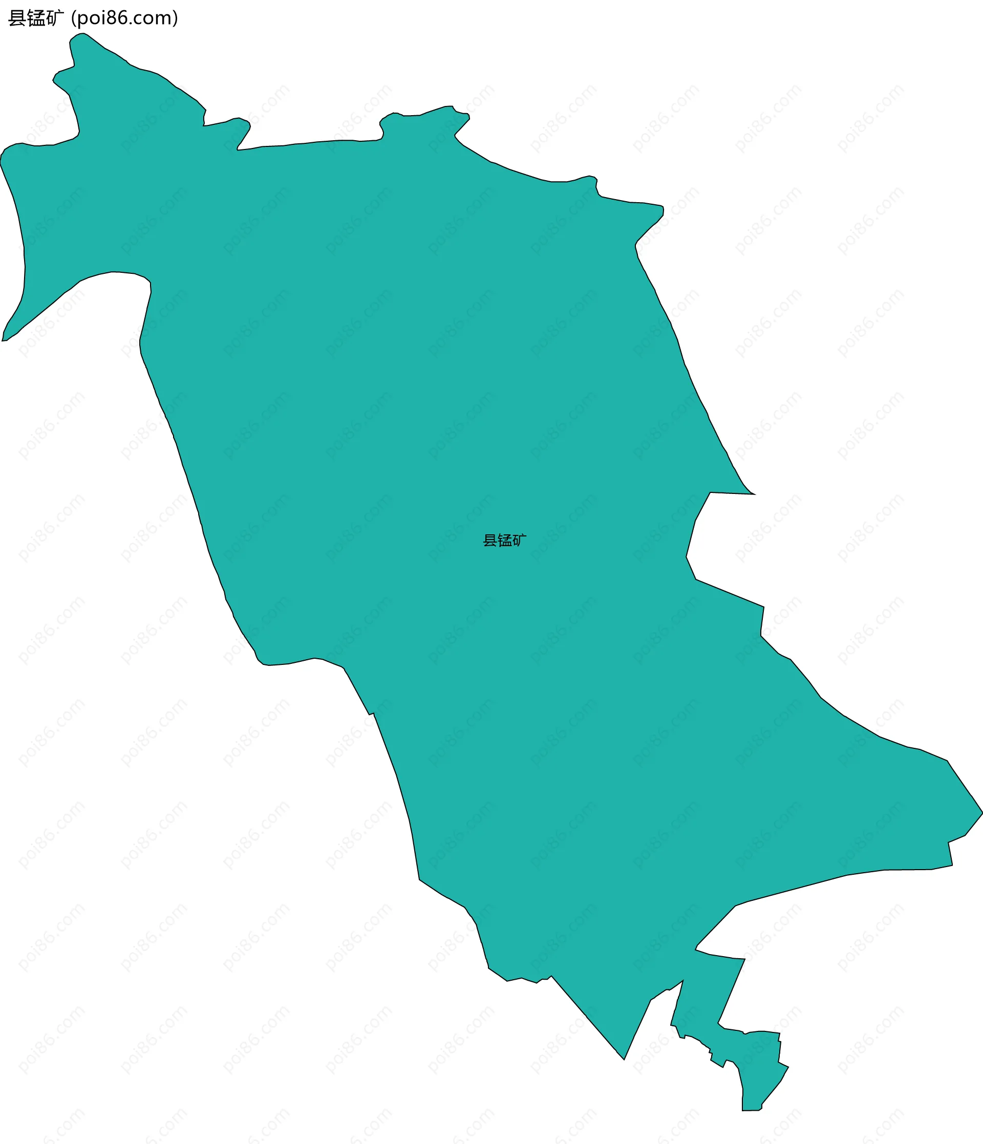 县锰矿边界地图