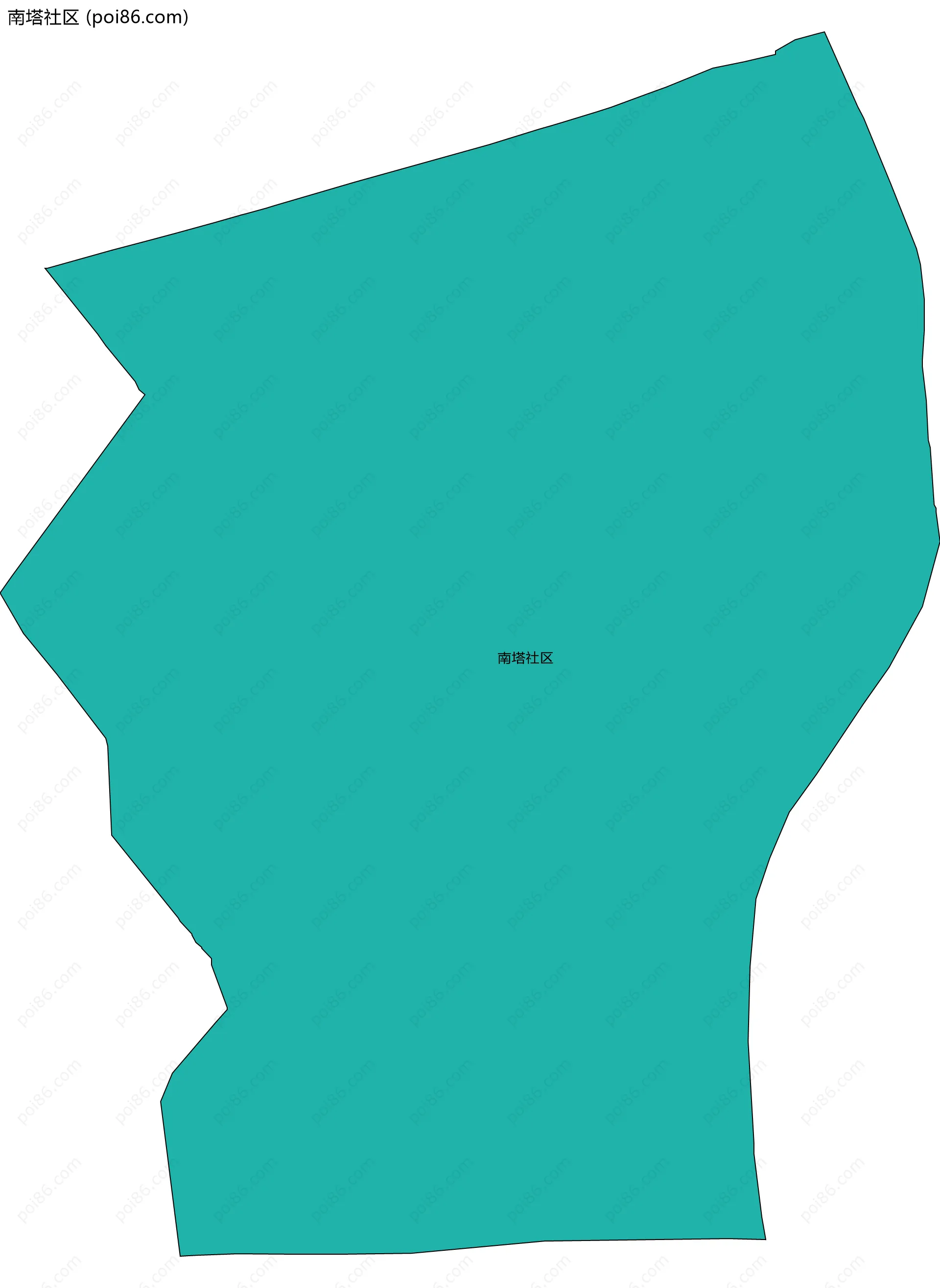 南塔社区边界地图