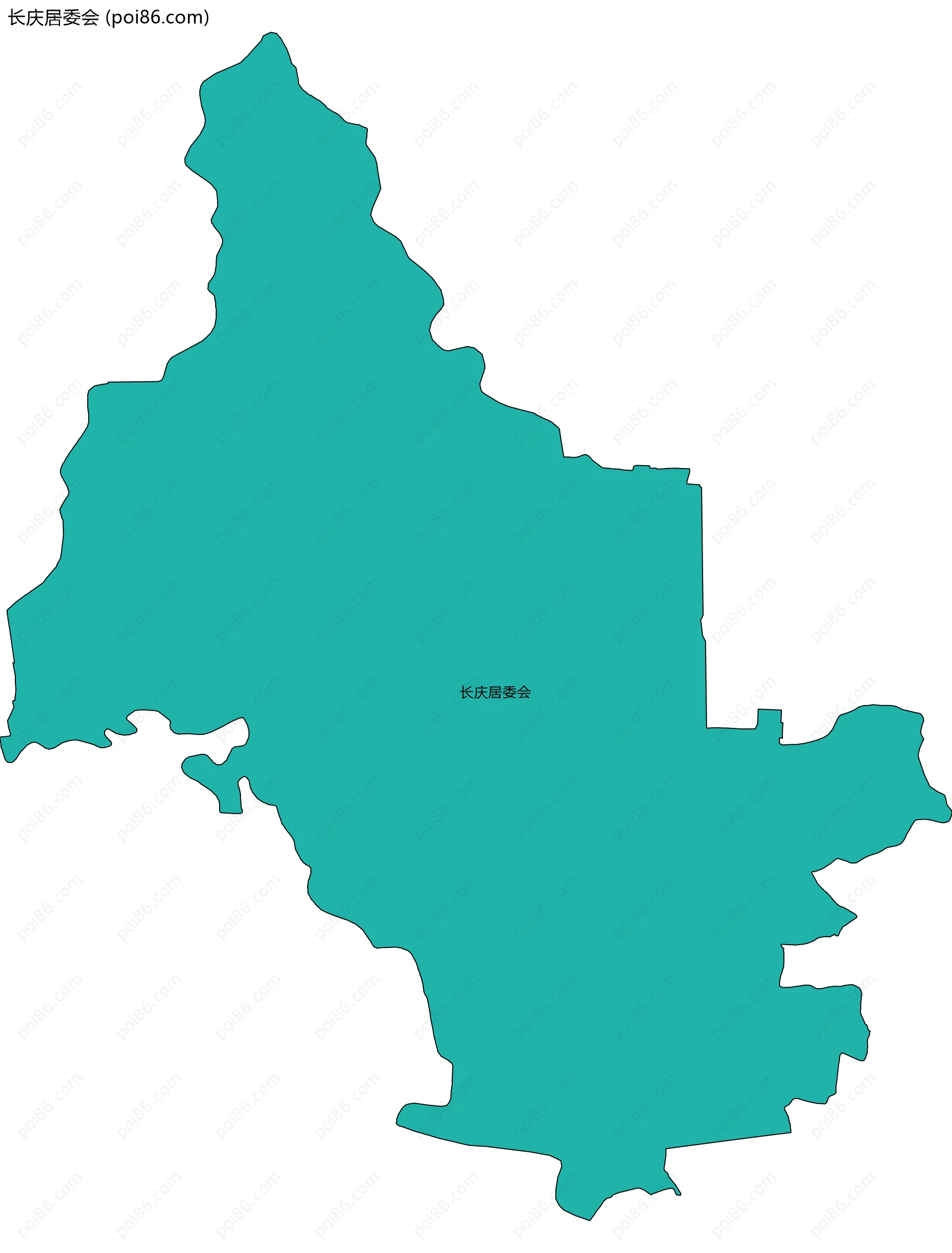 长庆居委会边界地图