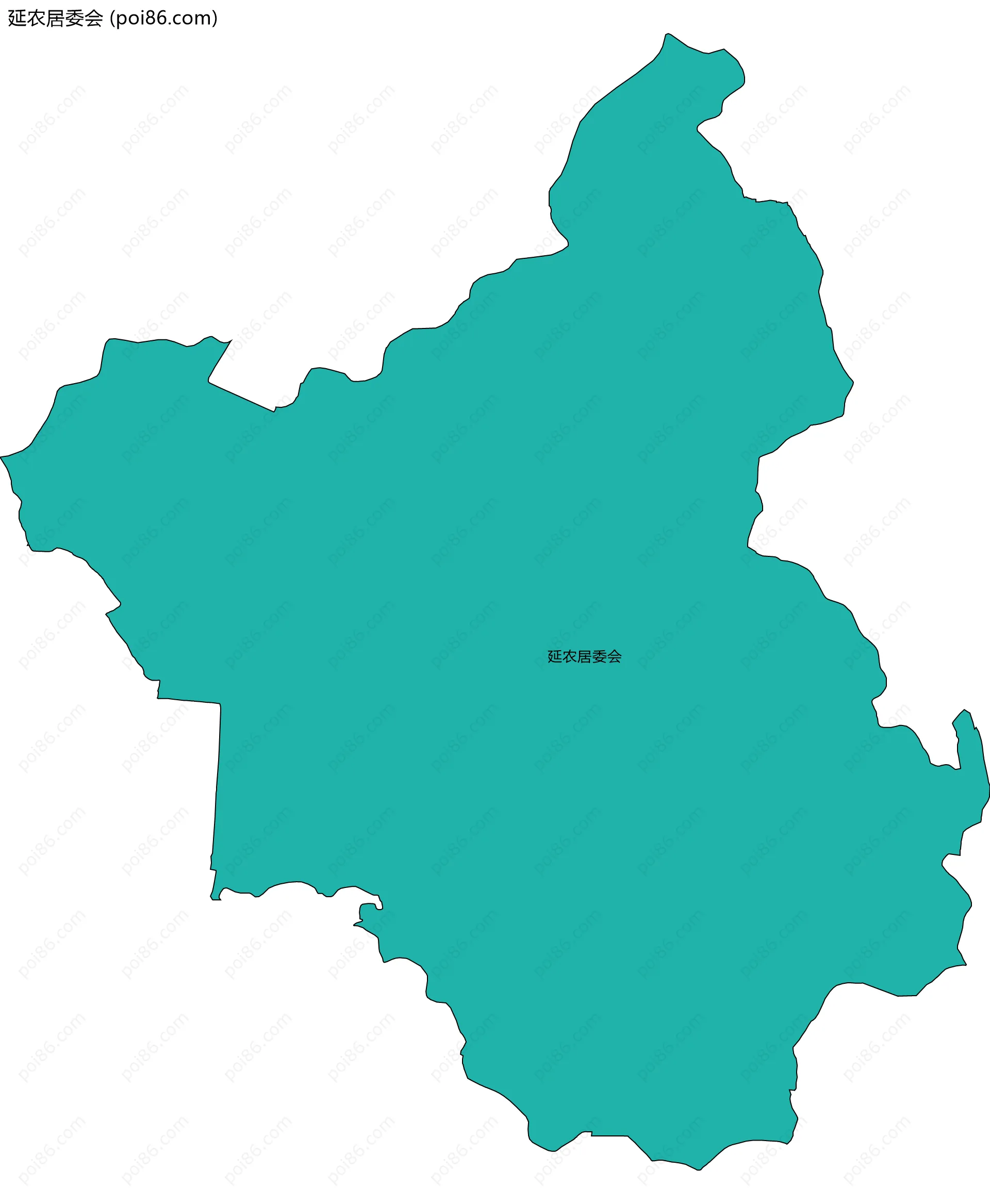 延农居委会边界地图