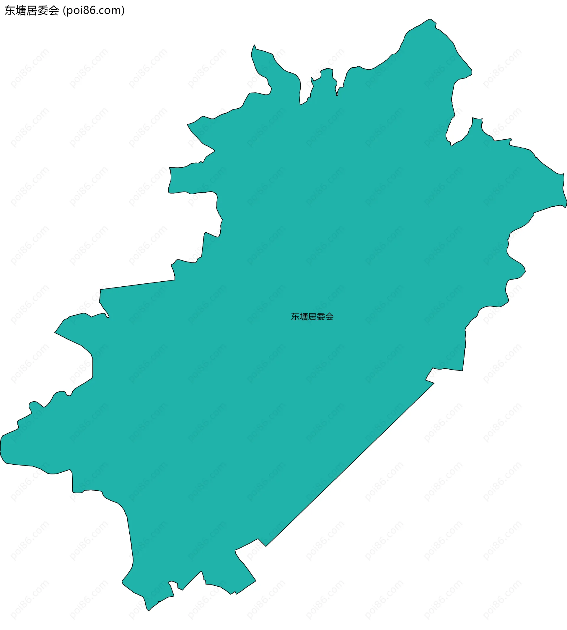 东塘居委会边界地图
