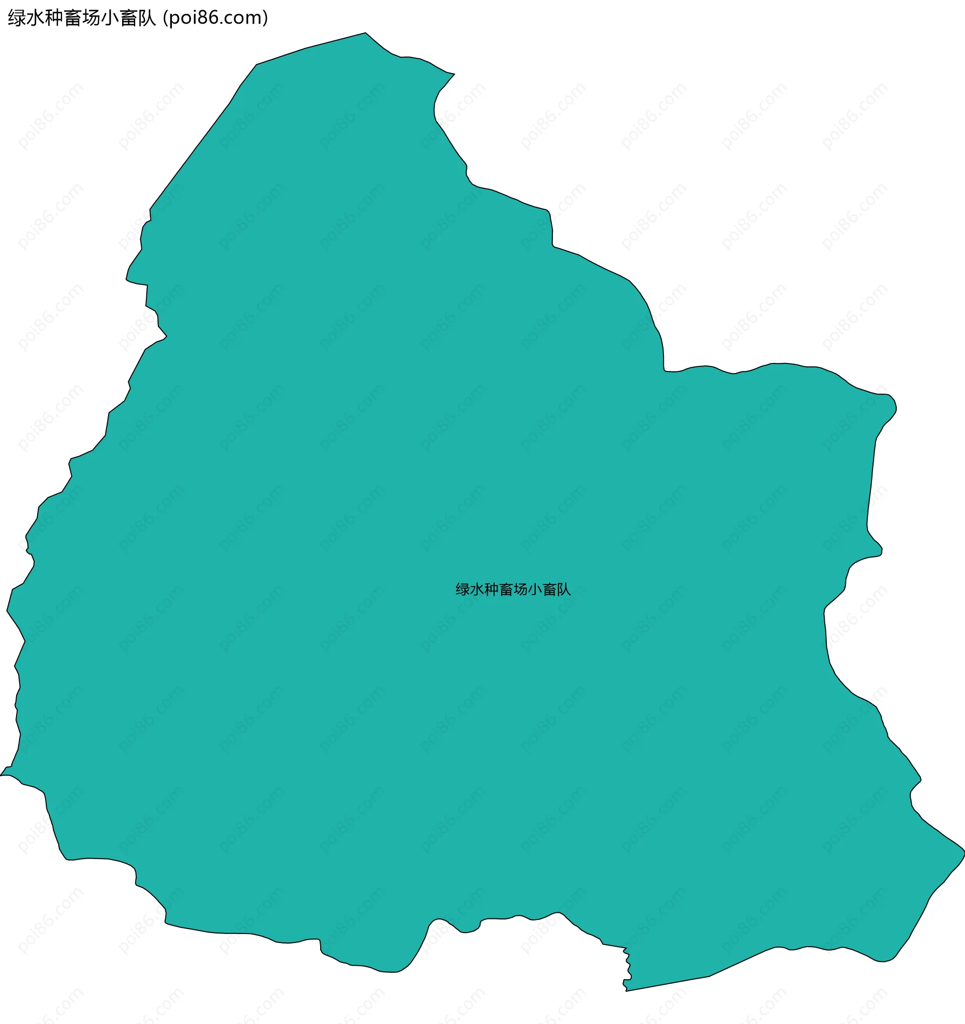 绿水种畜场小畜队边界地图